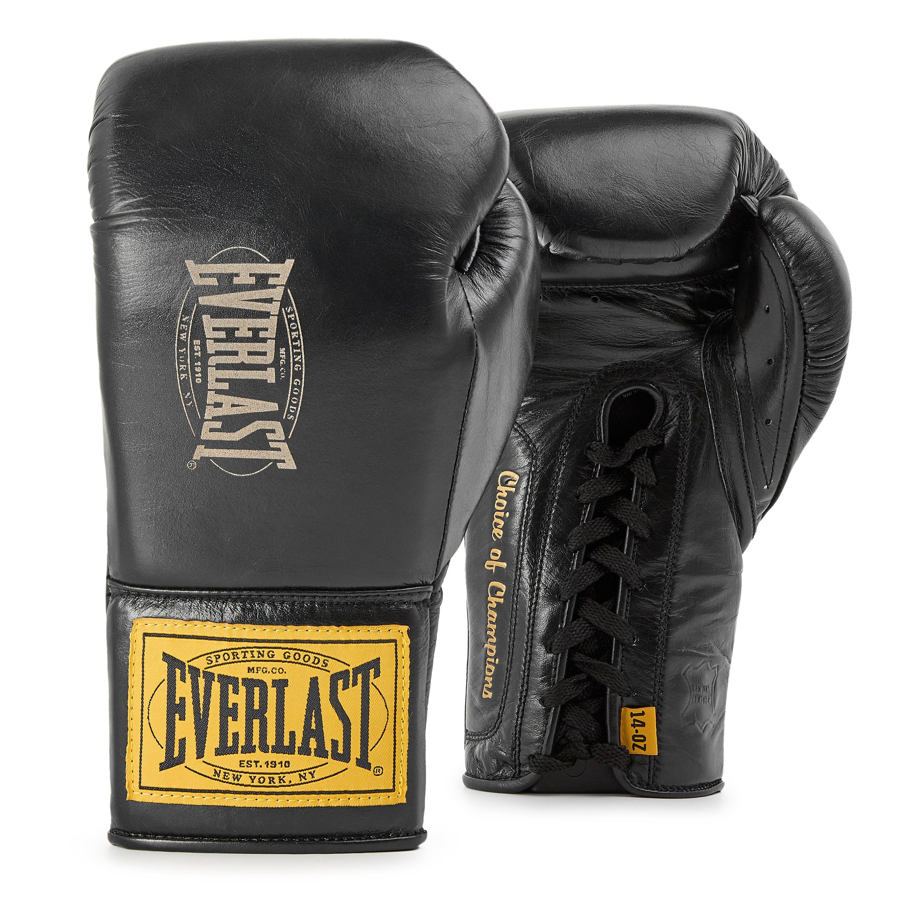 1910 Pro Leather Laced Boxing Gloves