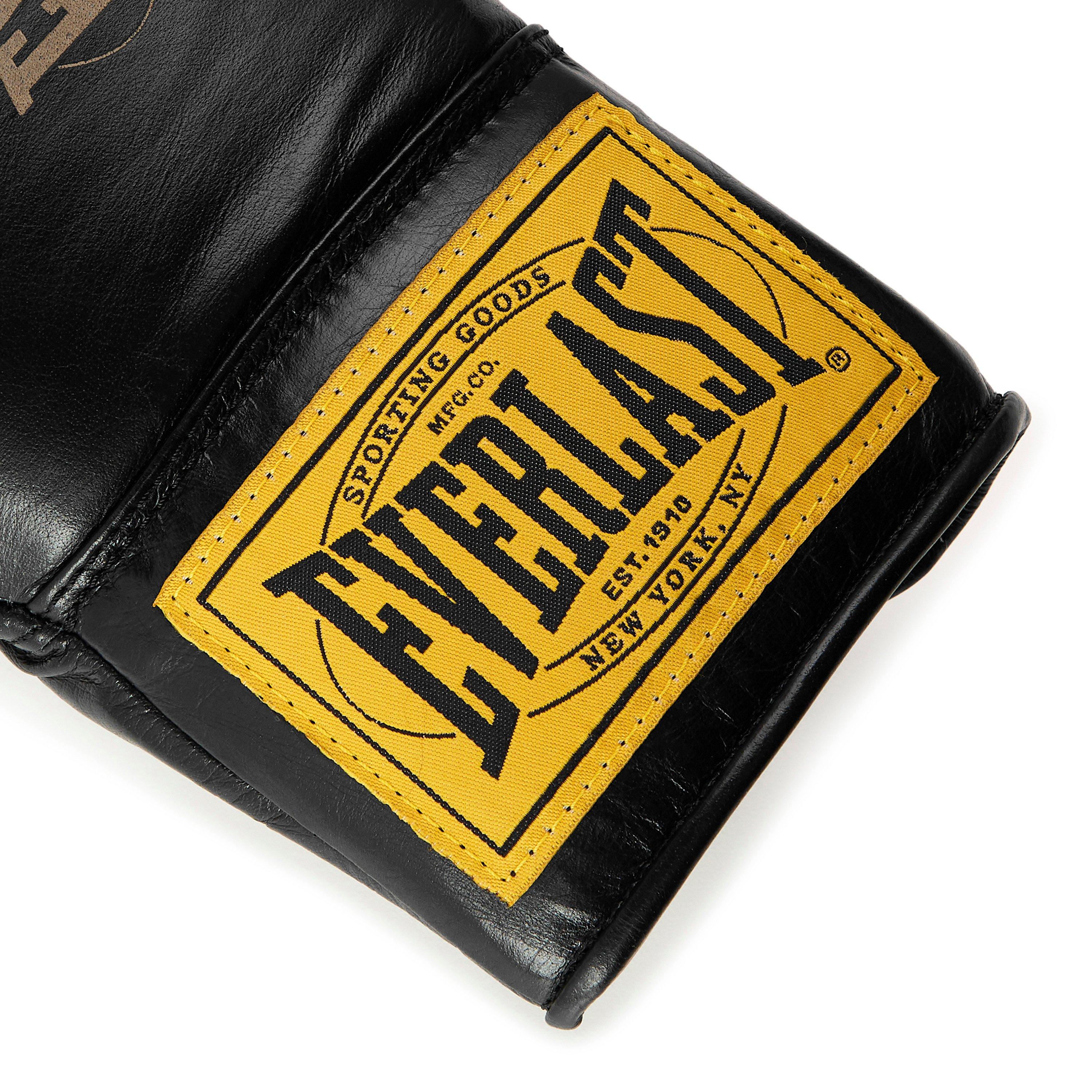 Black - Everlast - 1910 Pro Leather Laced Boxing Gloves - 5