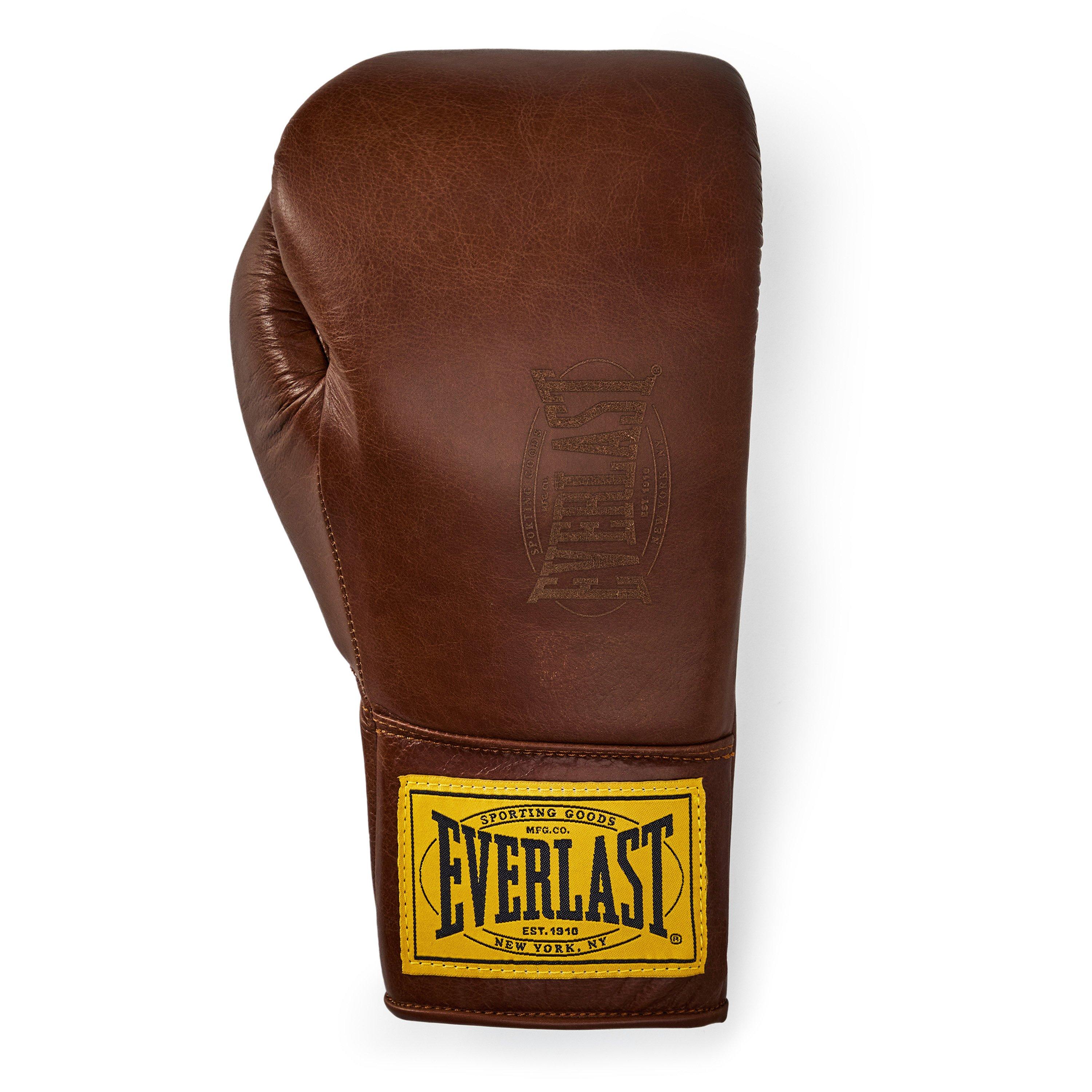 Smeđa - Everlast - 1910 Pro Leather Laced Boxing Gloves - 2