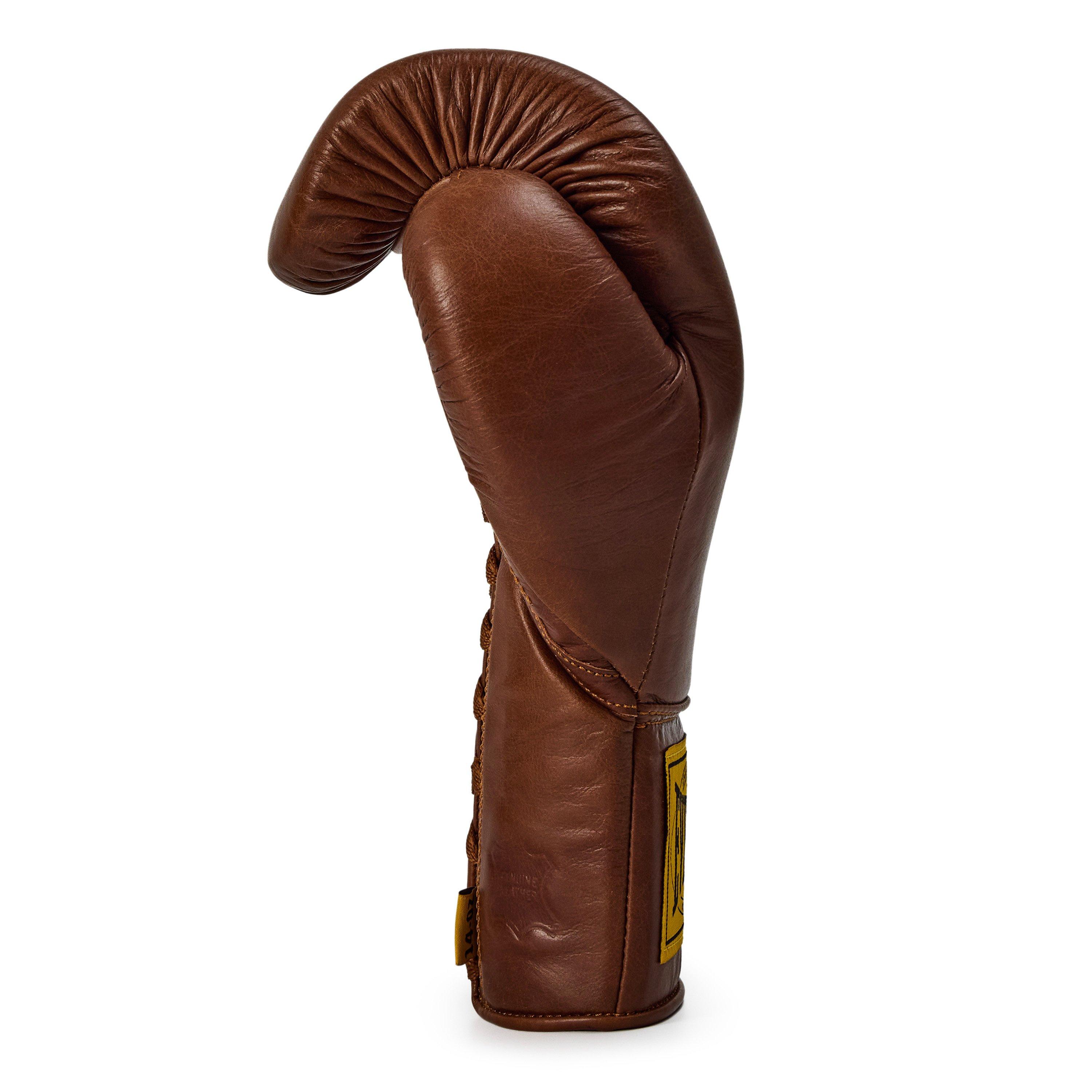 Smeđa - Everlast - 1910 Pro Leather Laced Boxing Gloves - 4