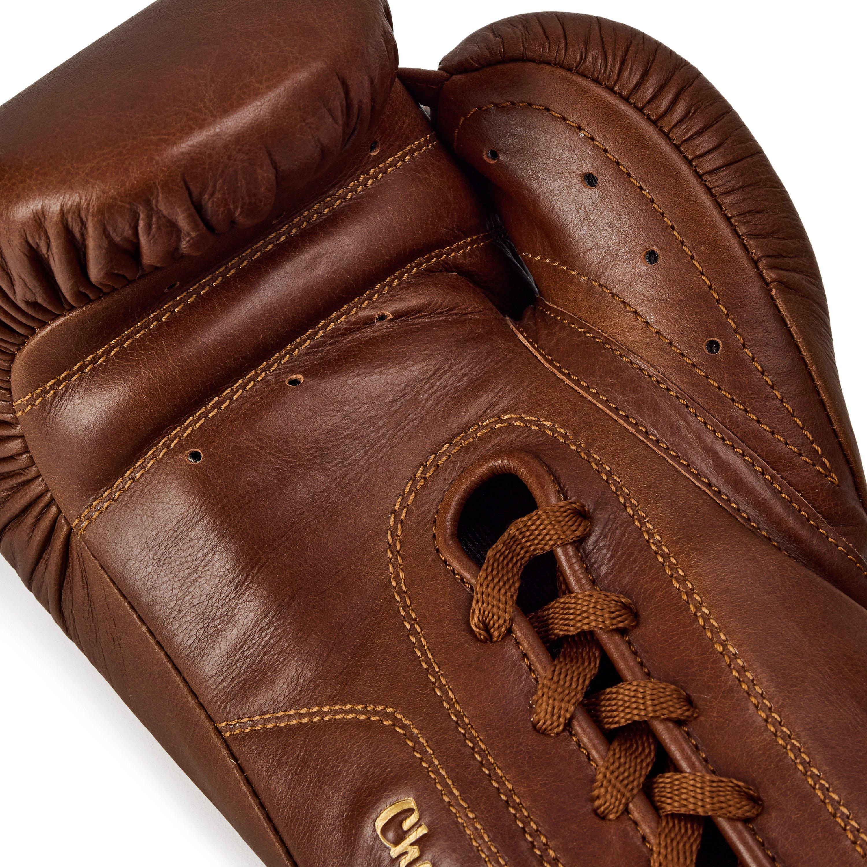 Smeđa - Everlast - 1910 Pro Leather Laced Boxing Gloves - 5