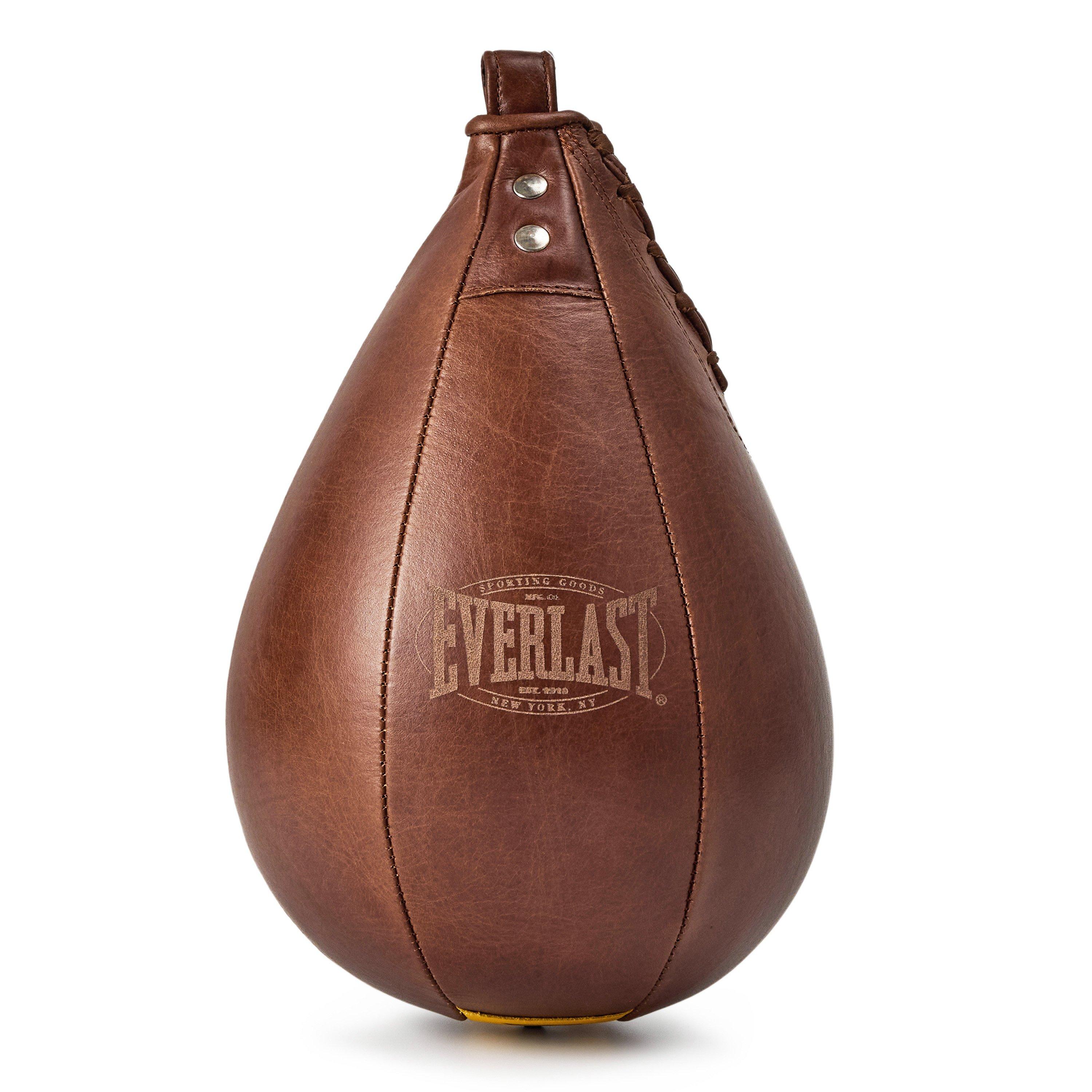 Everlast  1910 Pro Leather Speed Punching Bag - Vintage Brown