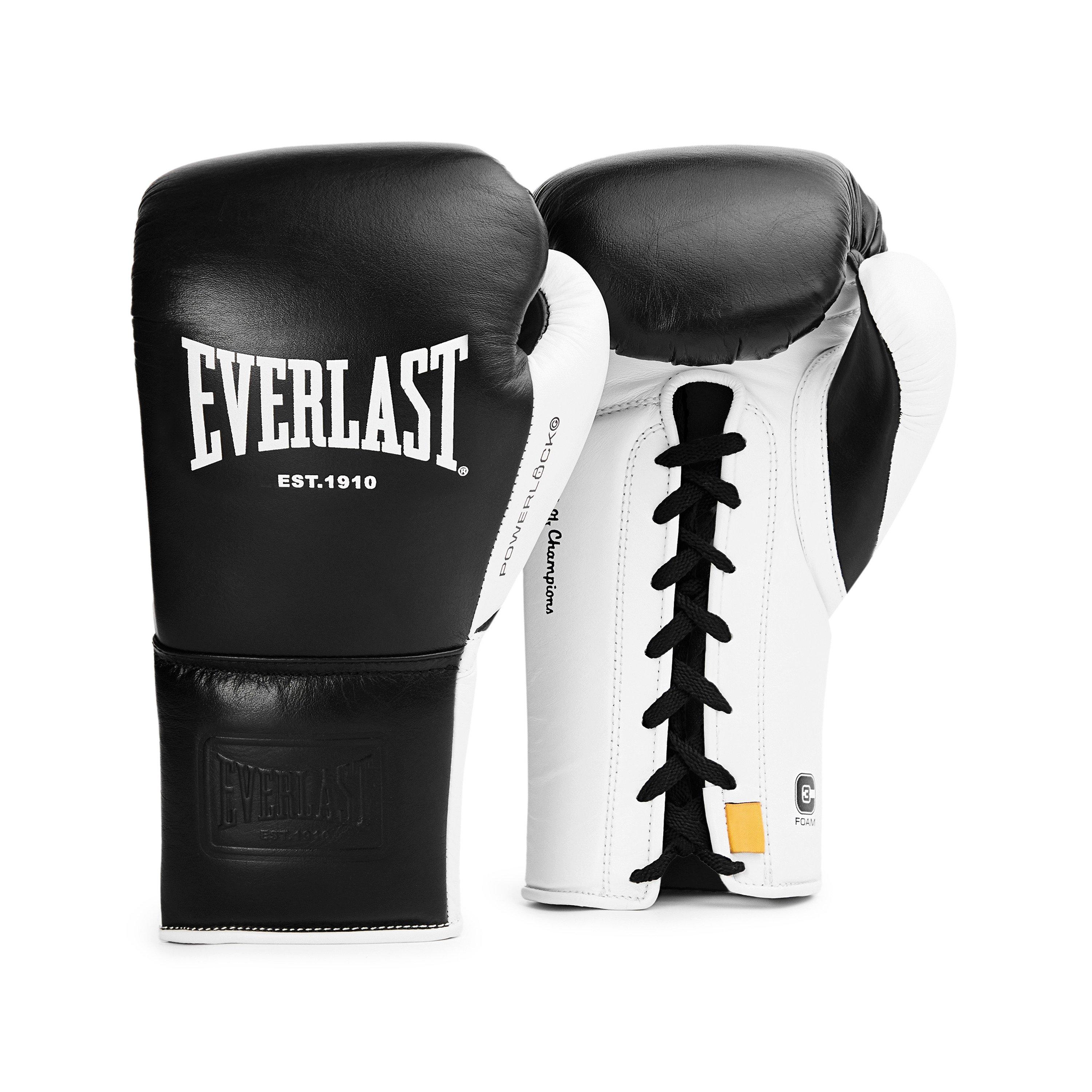 Crna - Everlast - Everlast Powerlock Pro Lace Up Gloves - 1