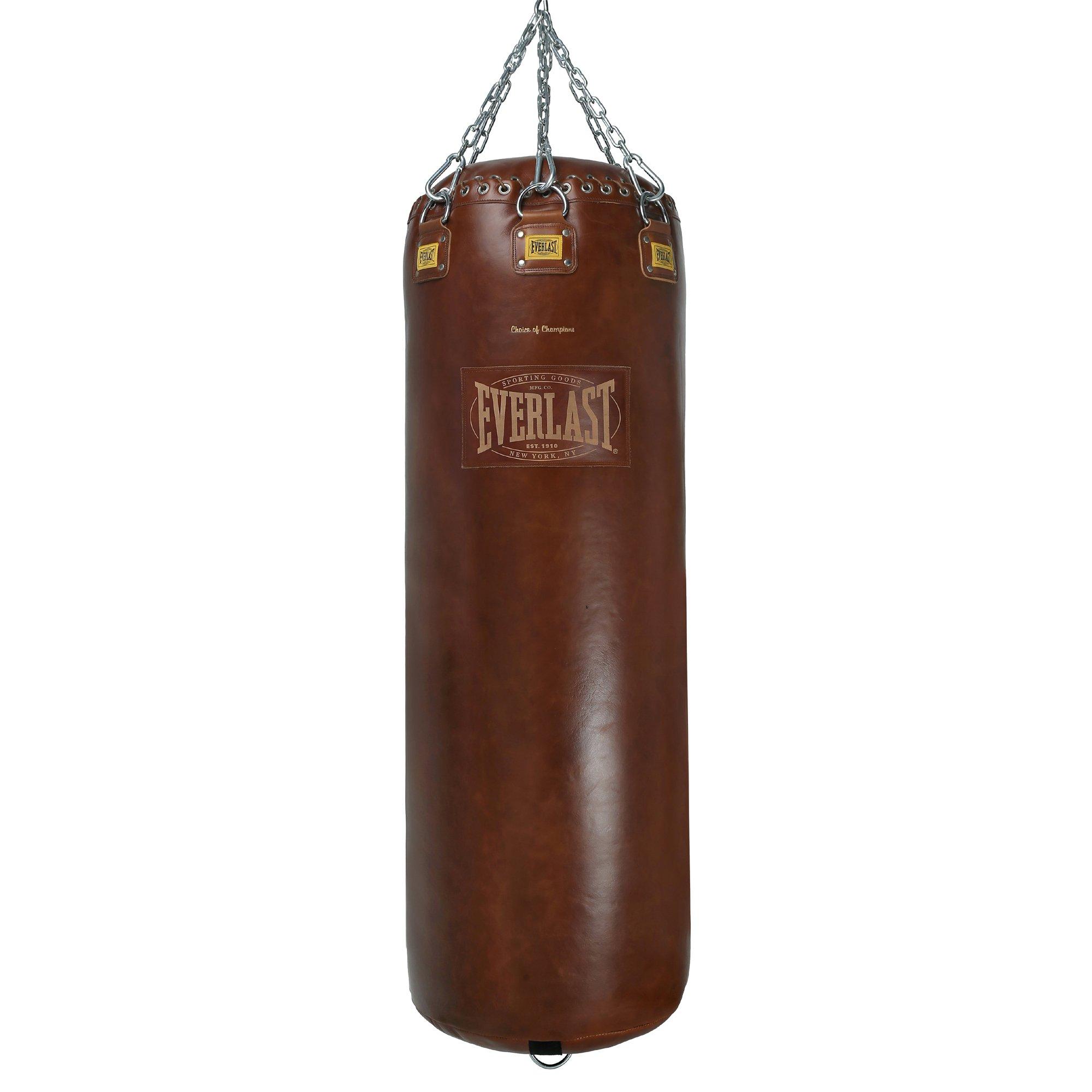 Everlast 1910 Lace Top Heavy Bag (75 KG) – Vintage Brown (Filled)