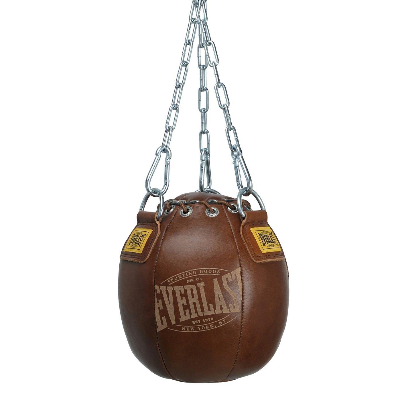 Everlast  1910 Pro Leather Head Hunter Punching Bag 11Lb - Vintage Brown