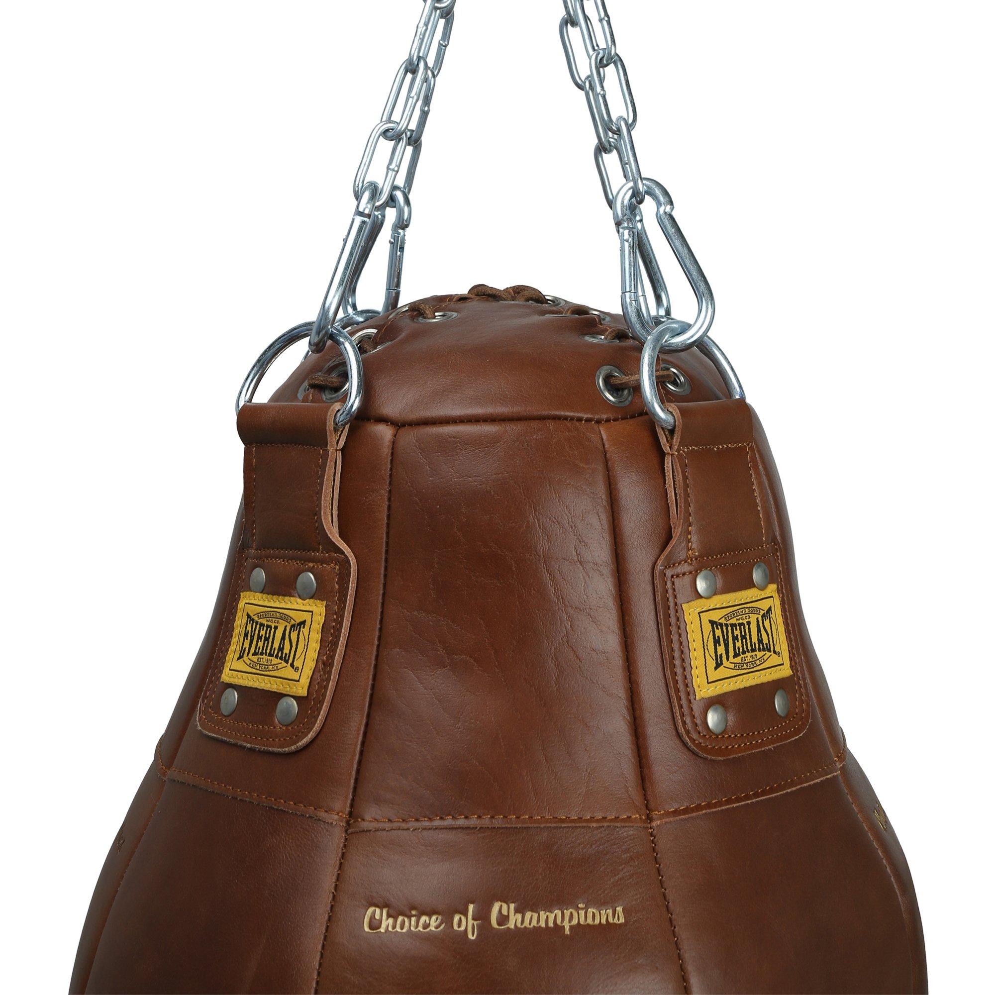 Vintage Brown - Everlast - 1910 Pro Leather 3 in 1 Punching Bag - 2