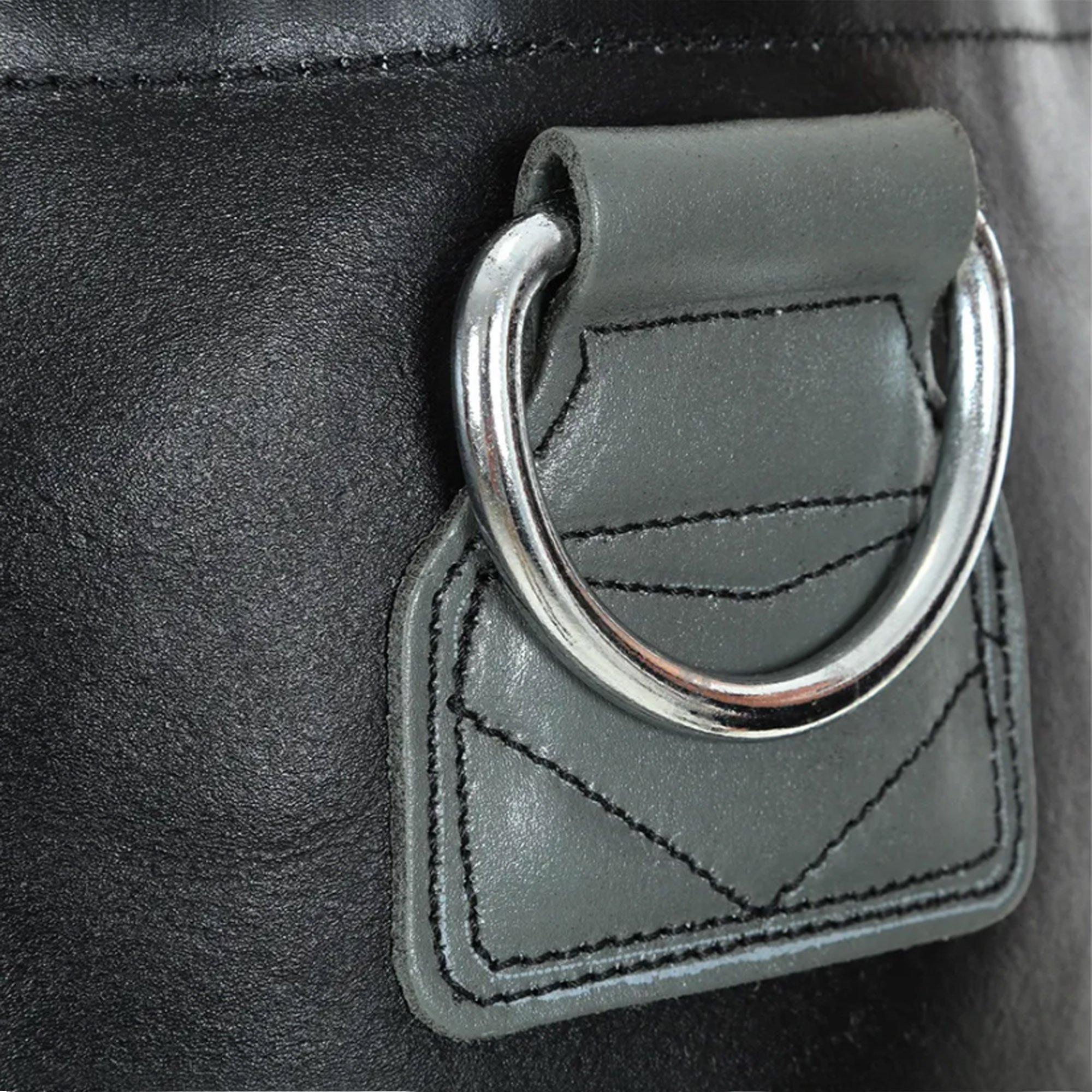 Black - Everlast - Super Leather Heavy Punch Bag Adults - 3