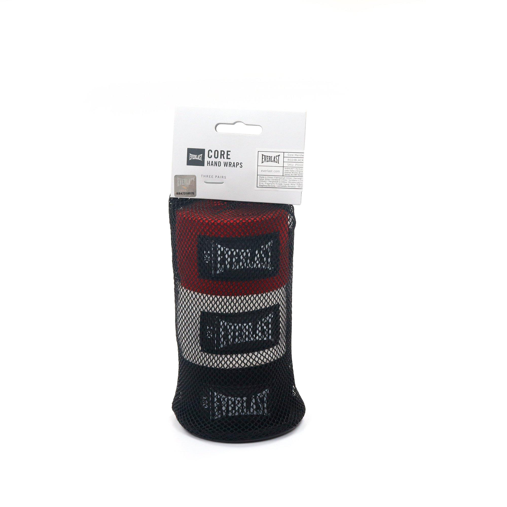 Red/Blk/Nat - Everlast - 120 inch 3 Pack of Handwraps - 11