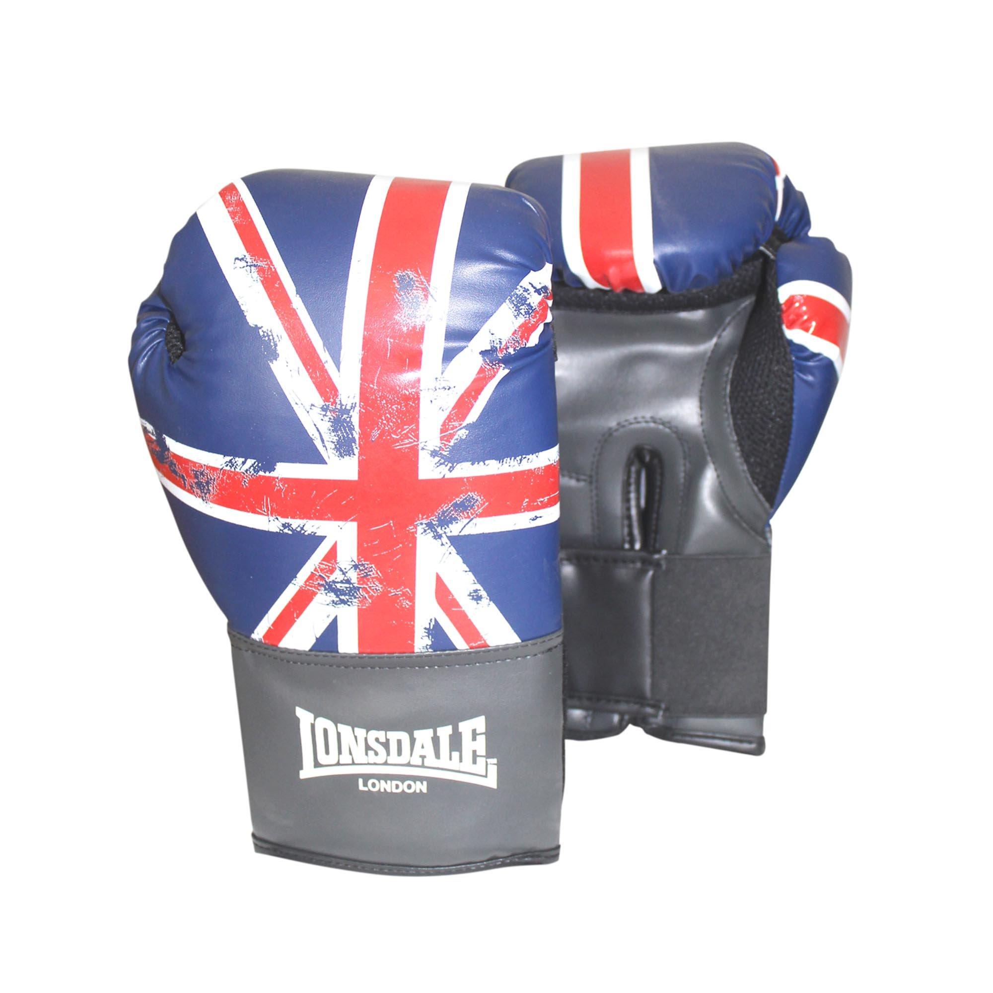 Lonsdale Men's Limited Edition Contender Gloves - Blue/Red - Junior