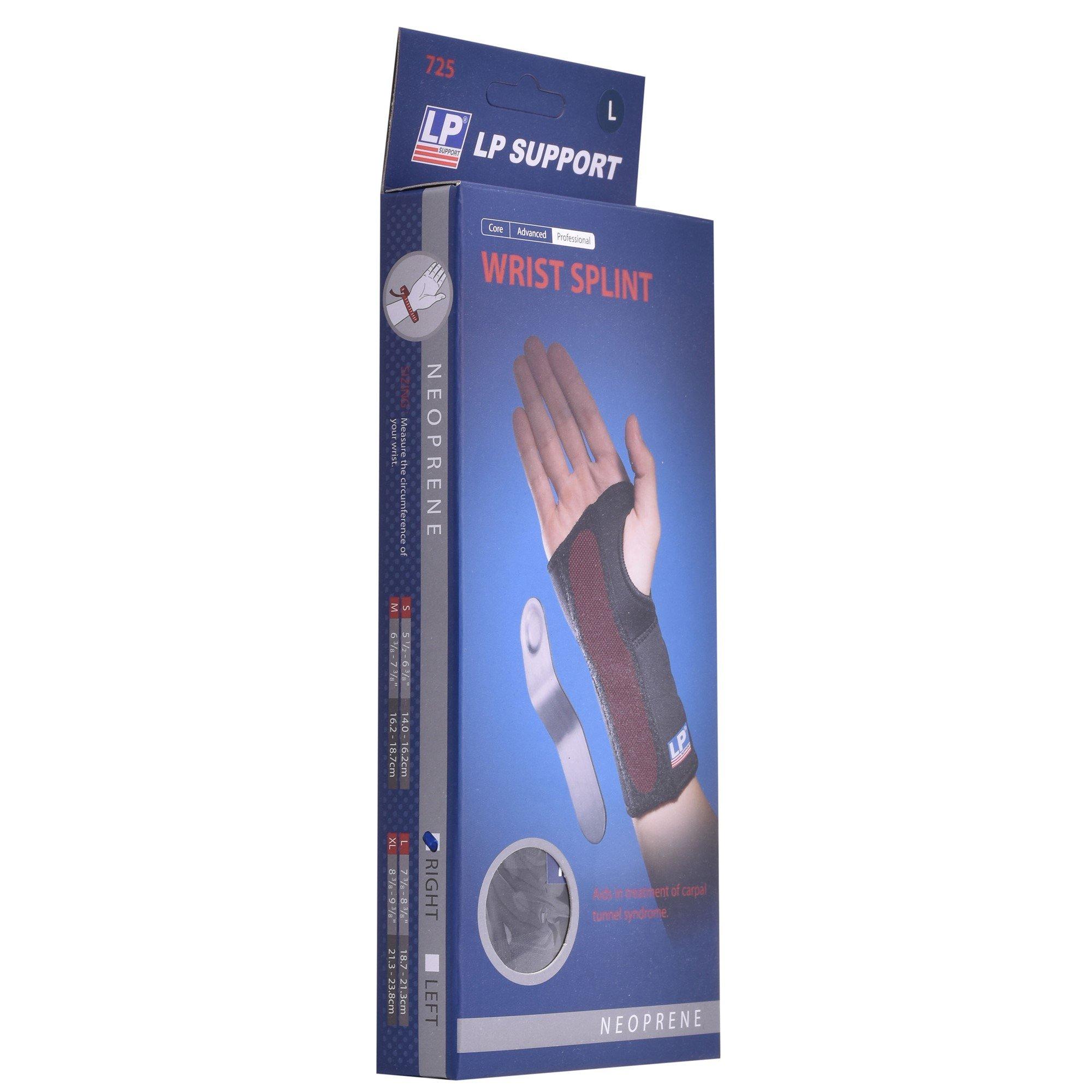 LP Support Wrist Splint 725 (Right Hand) Wrist Supports Sports Direct MY