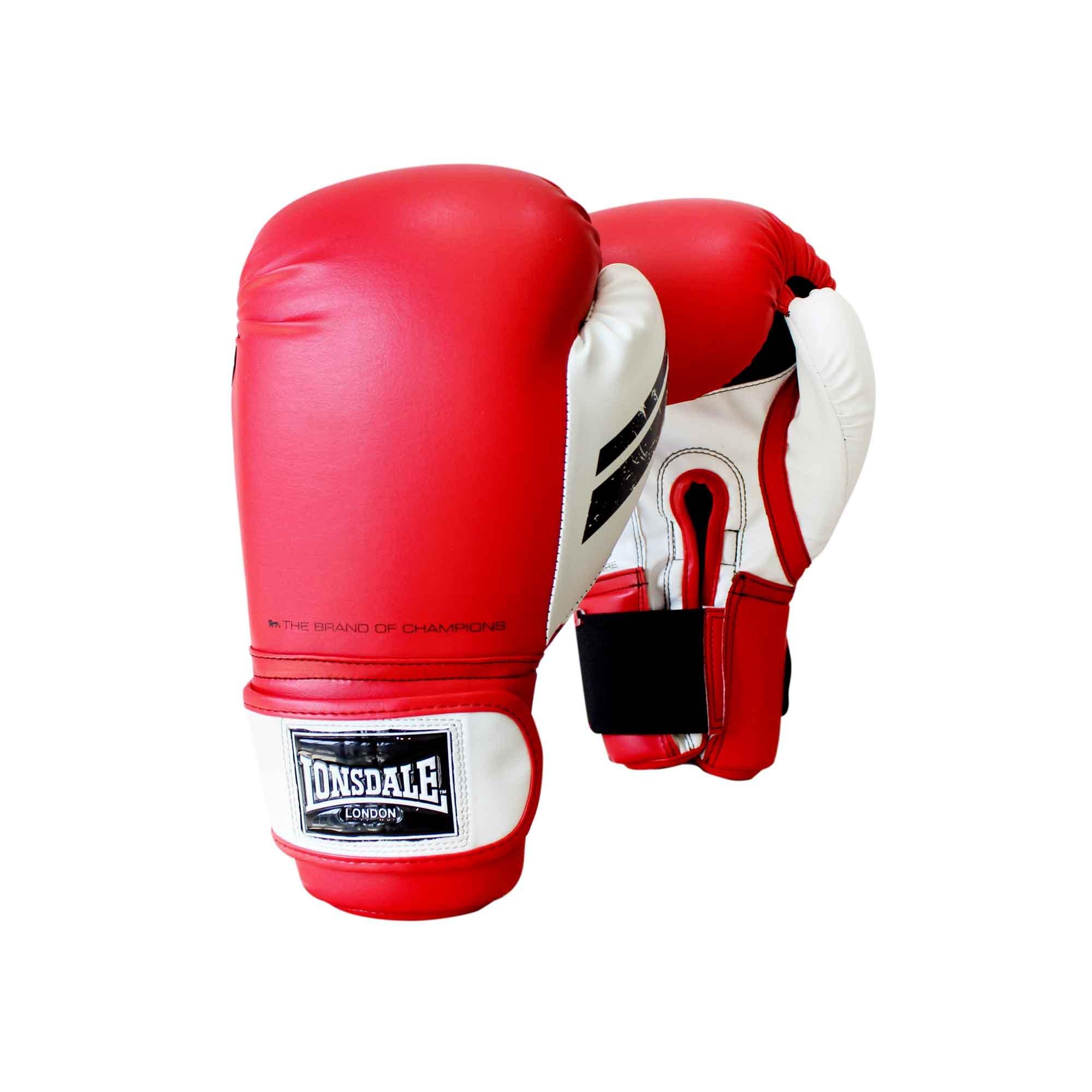 Lonsdale  Cruiser Training Glove - Red/White - 16oz