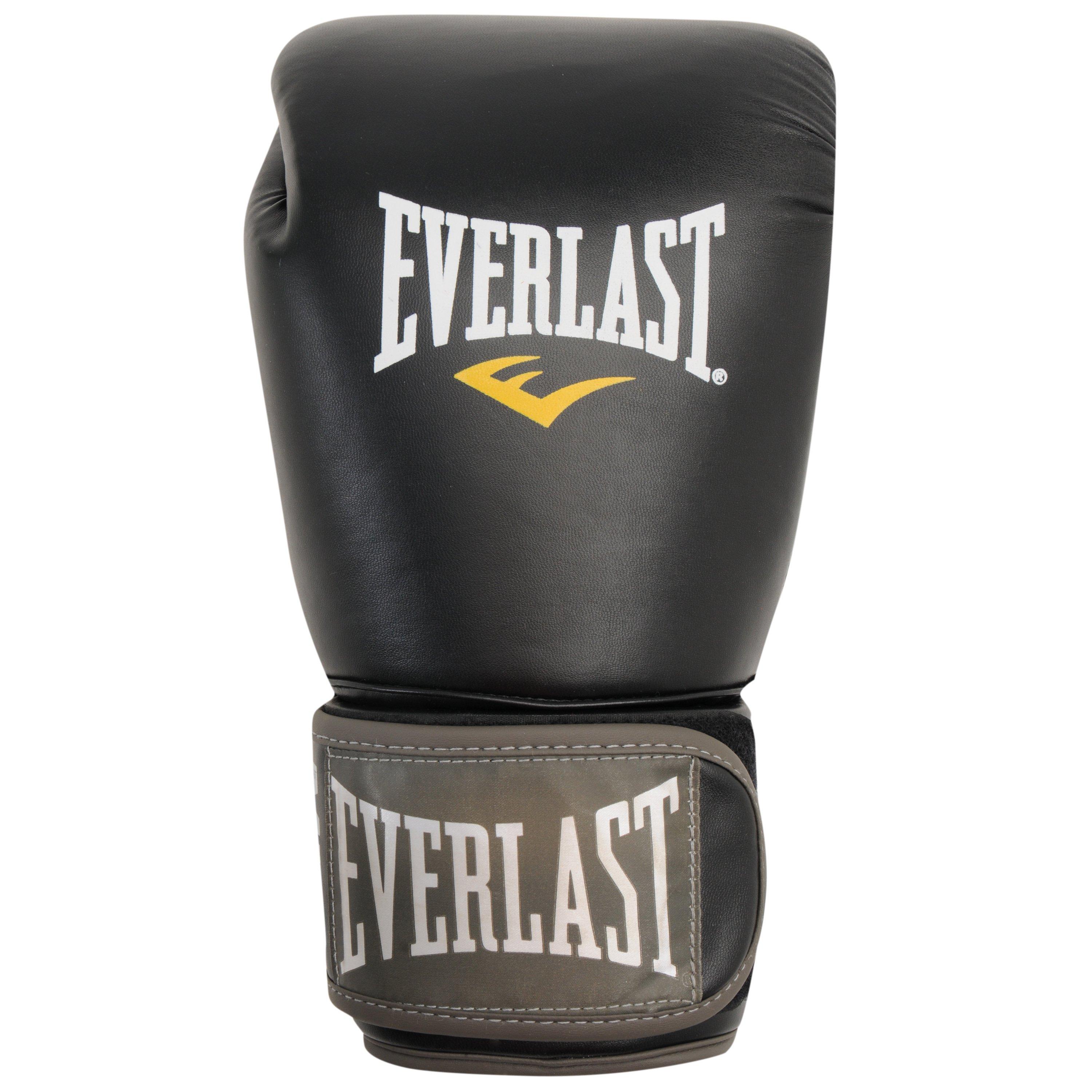 Black - Everlast - Premium Muay Thai Training Gloves - 2