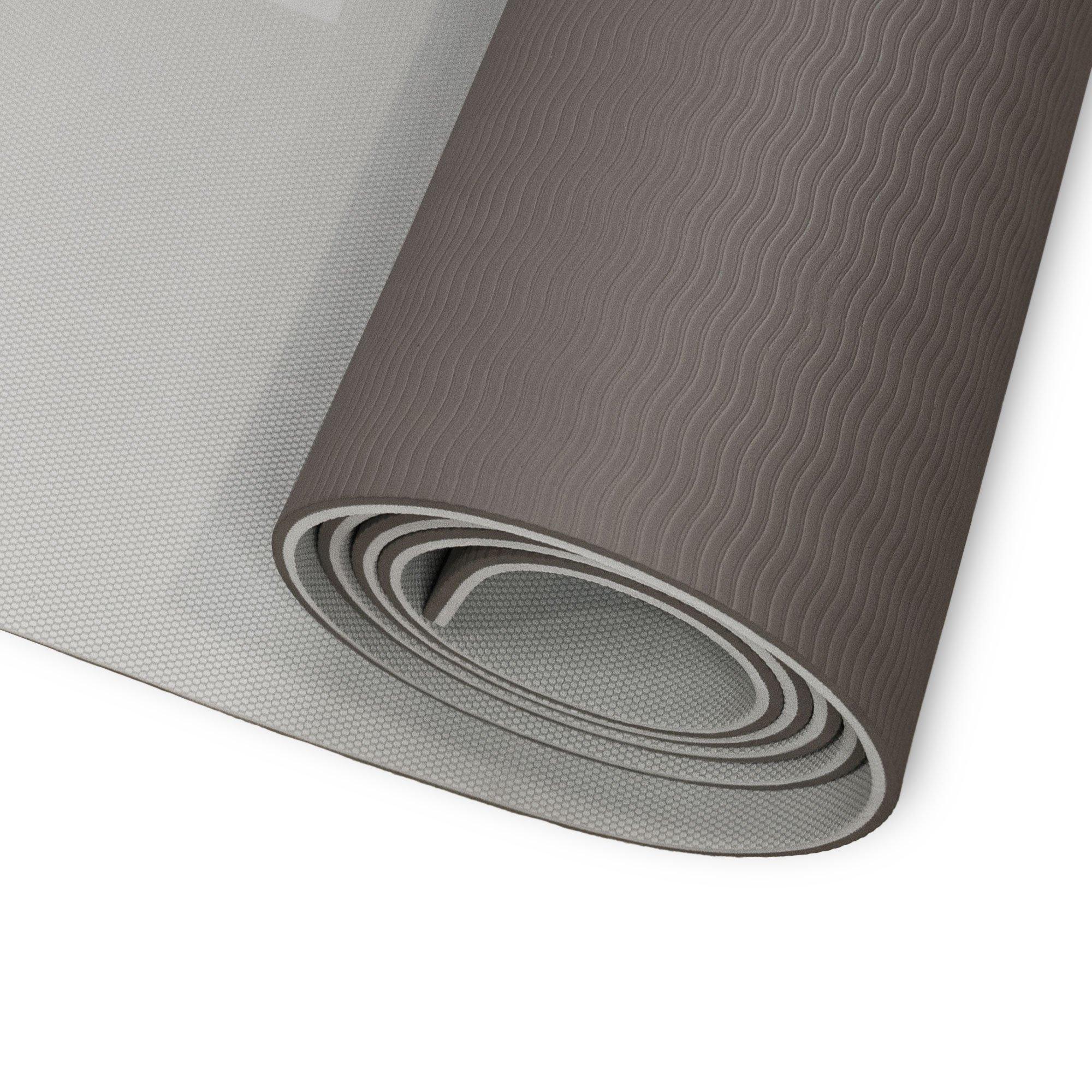 Pebble Grey - Bahe - Soft Touch Reversible XL 6mm Mat - 1