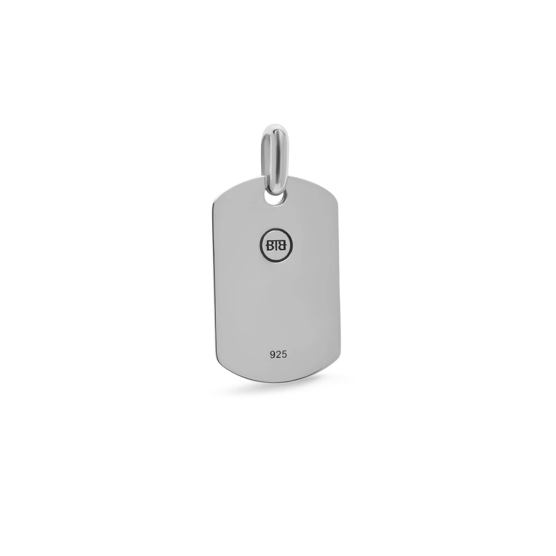 Silver - Buddha To Buddha - Chain Army Tag Pendant Silver - 2