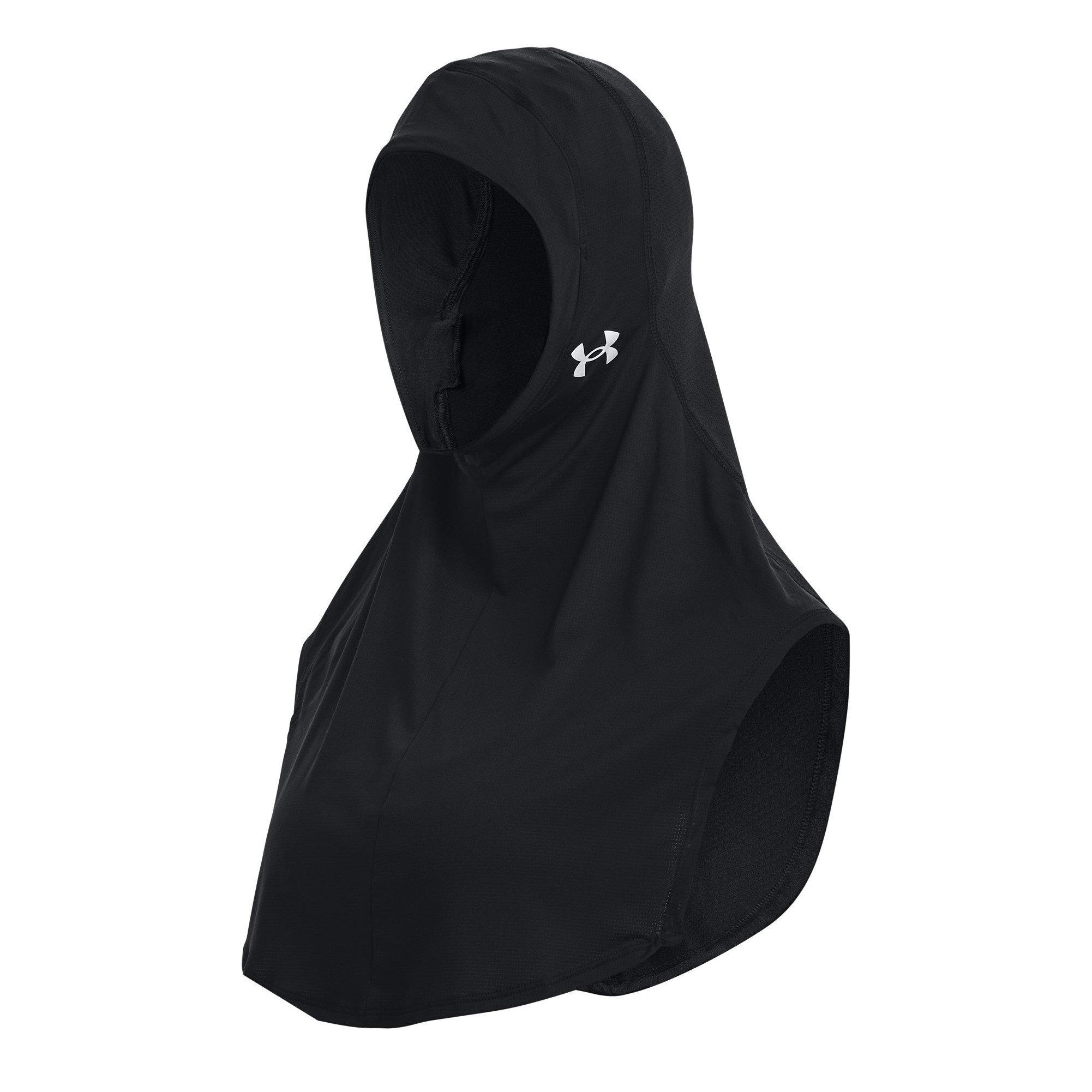 Black - Under Armour - Extended Sport Hijab Womens - 1