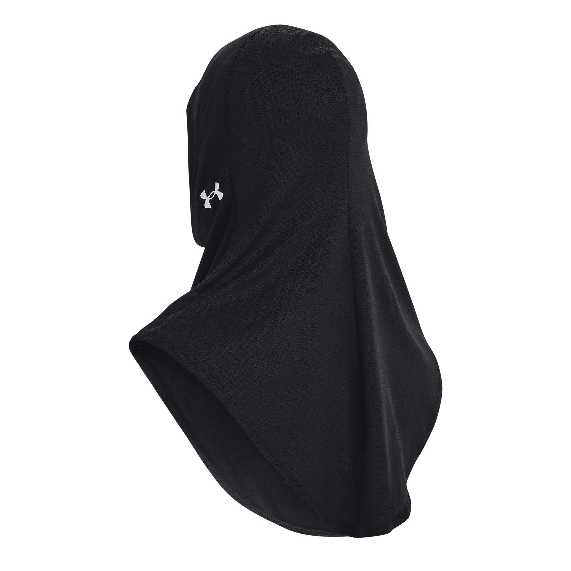Black - Under Armour - Extended Sport Hijab Womens - 2