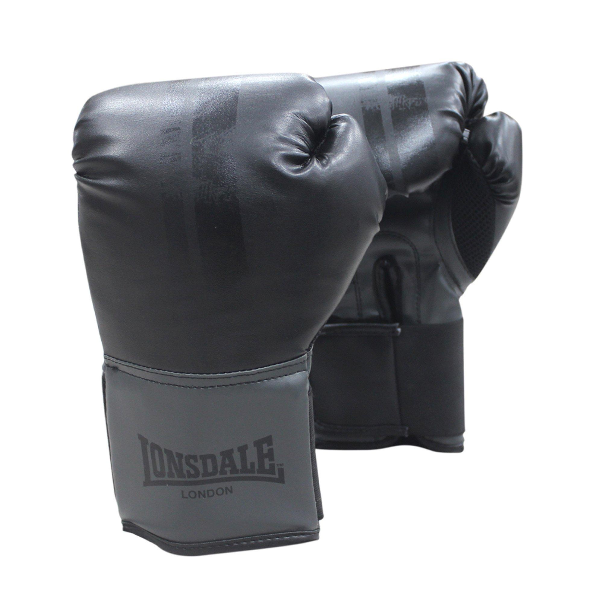Black - Lonsdale - Contender Boxing Gloves - 1