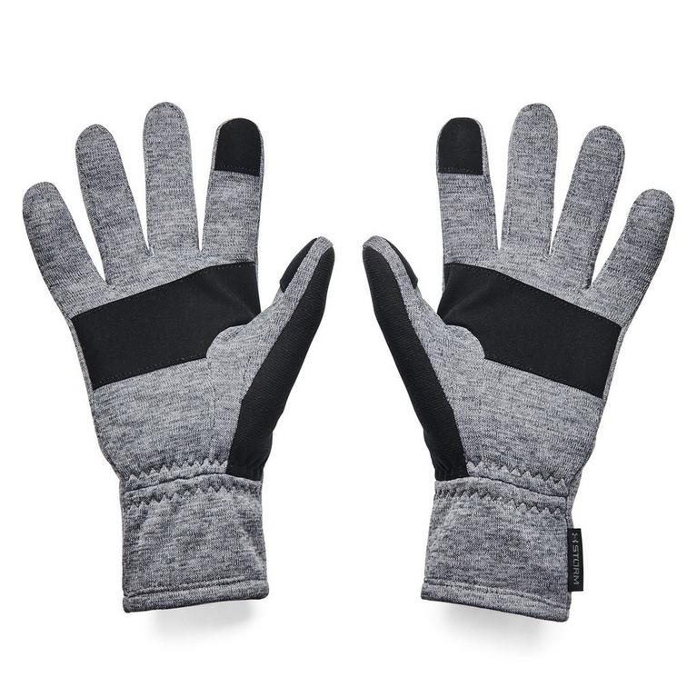 Gris/Noir - Under Armour - Under Armour Storm Fleece Gloves Mens - 2