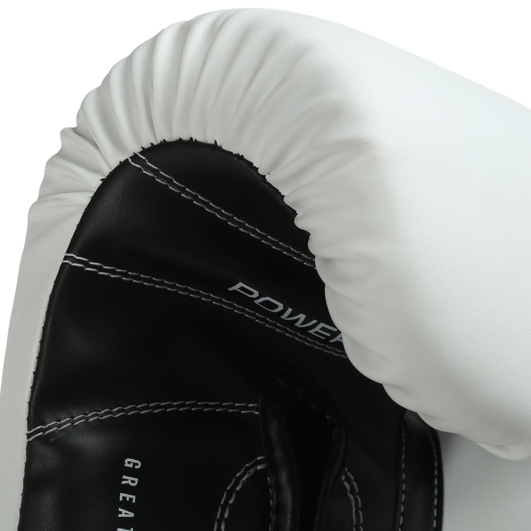 Bijela - Everlast - Powerlock Boxing Hook & Loop Glove - 10