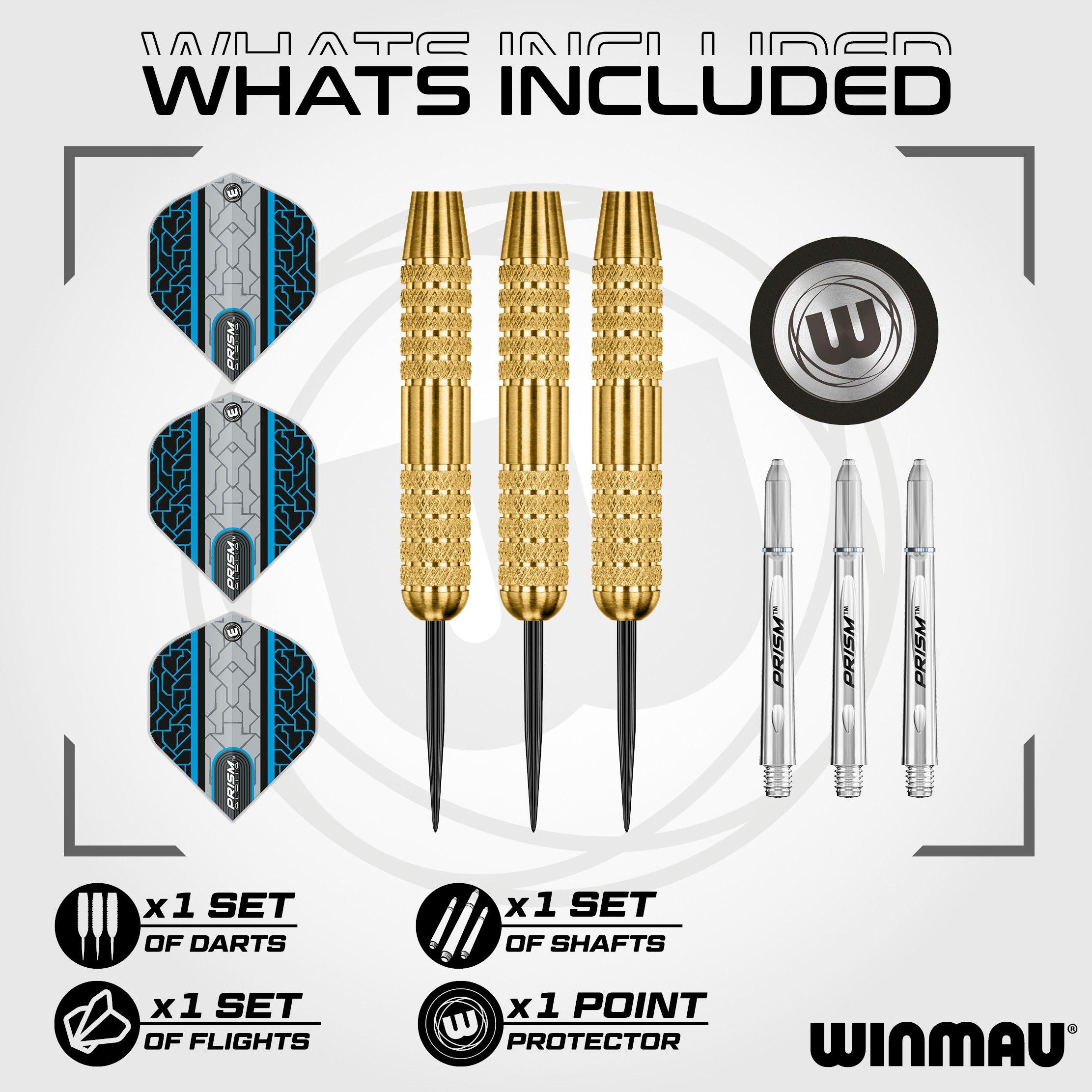 Gold/Black - Winmau - Neutron Brass Darts - 3