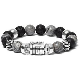 Buddha To Buddha Spirit Bead Mix Grey Picasso Jasper Or Soladite Tiger Eye