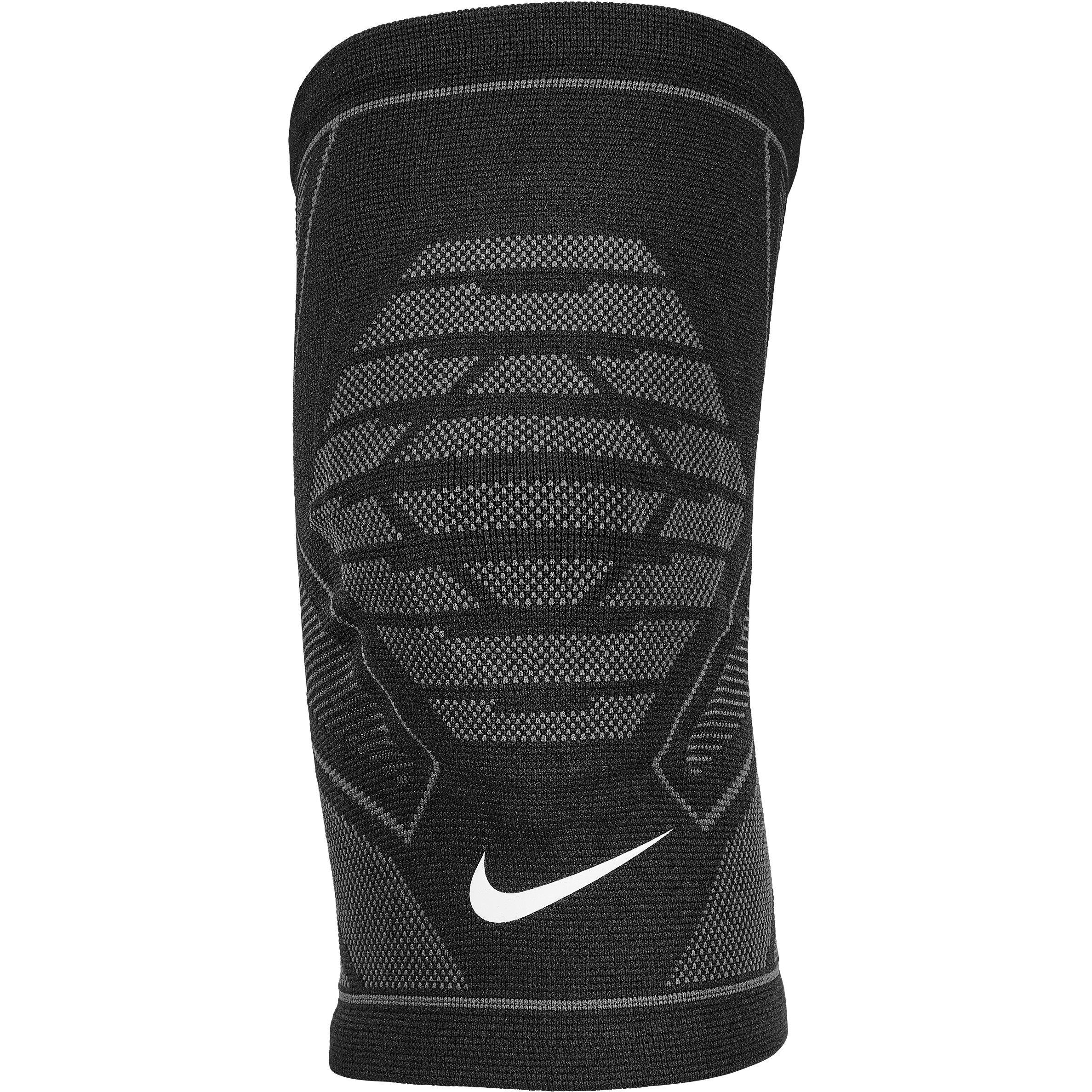 Preto/Branco - Nike - Pro Dri-FIT Knit Knee Sleeve