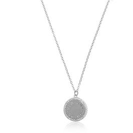 Olivia Burton Bejewelled Classics Disc Silver Necklace