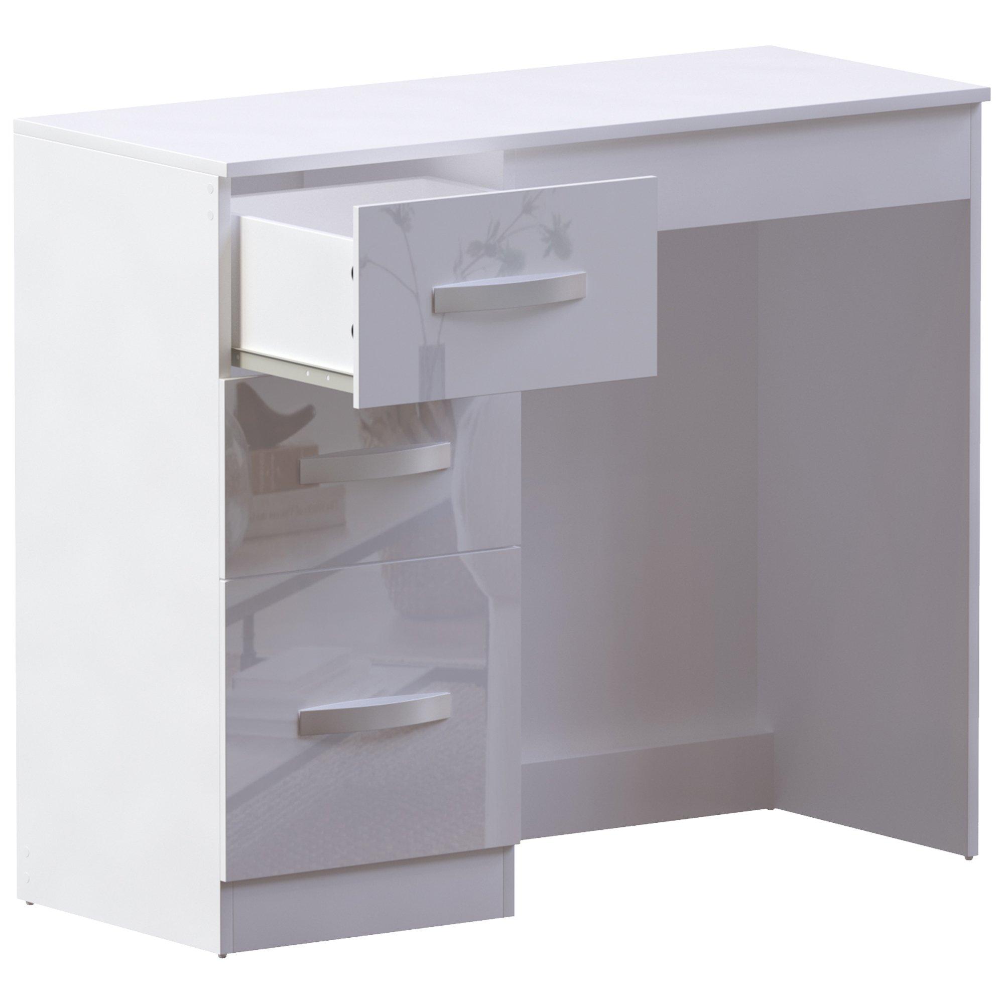 White - Lassic - Vida Designs Hulio 3-Drawer Dressing Table - 9