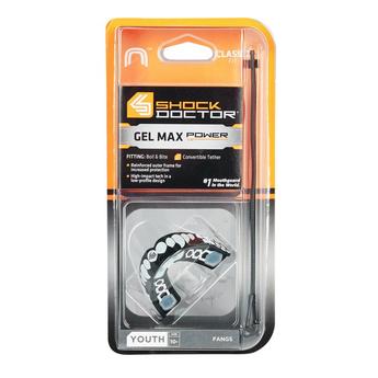 Shock Doctor Gel Max Self-Fit Silver Level Junior Mouth Guard