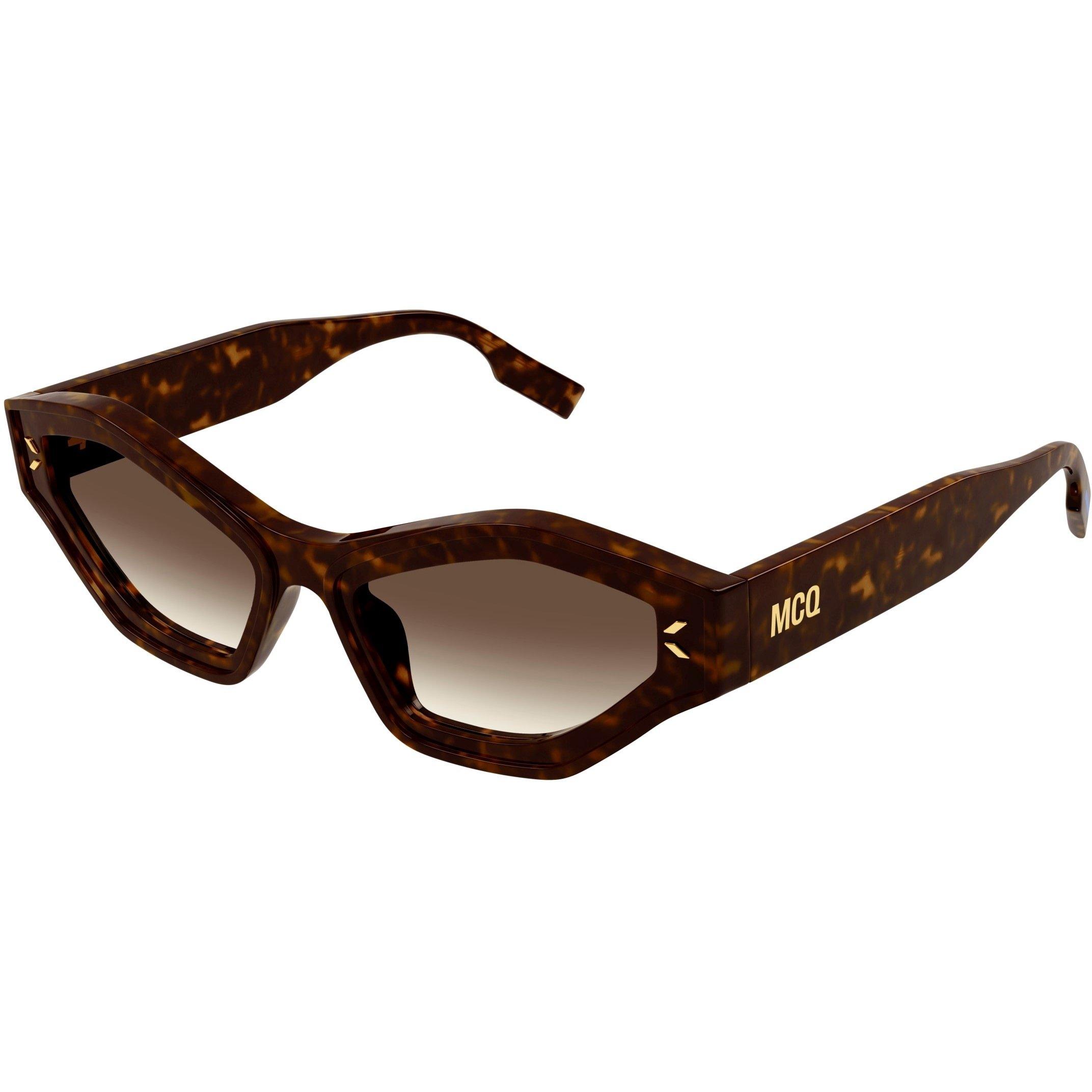 Havana - MCQ - Women's Rectangle Sunglasses - 1