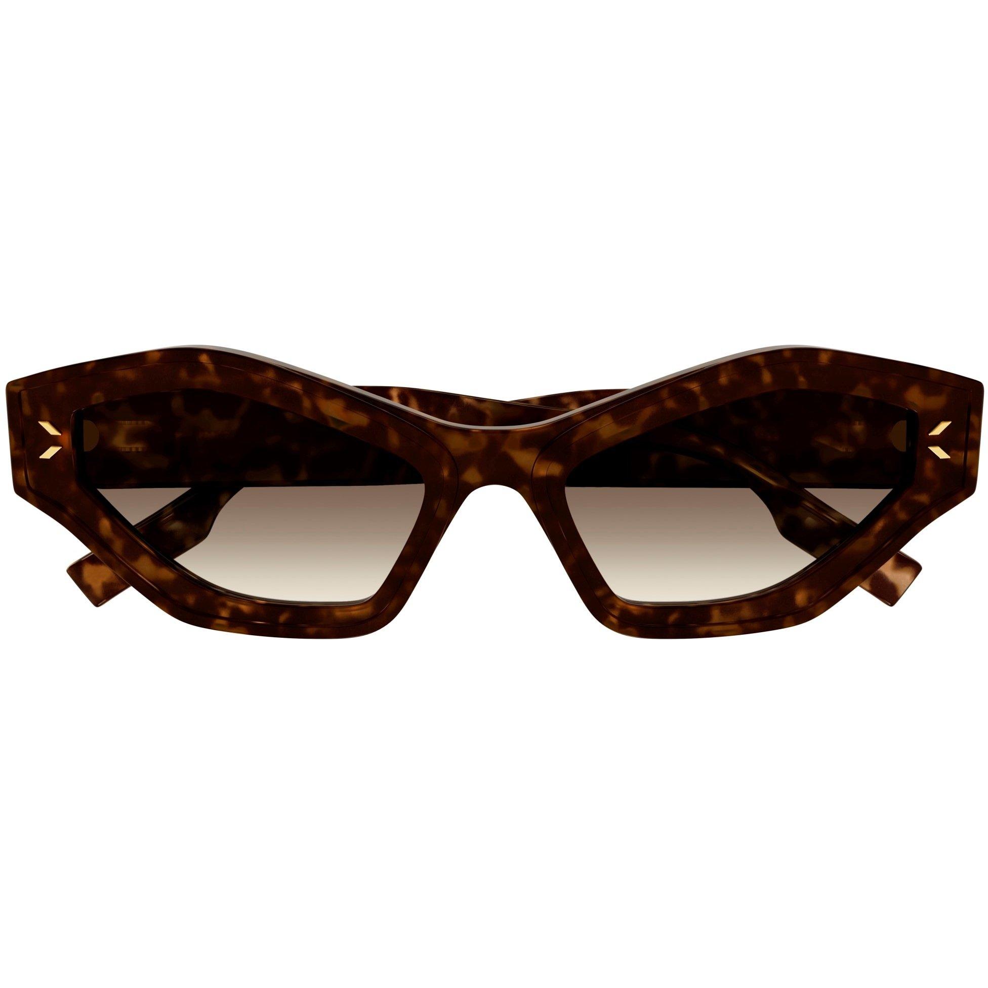 Havana - MCQ - Women's Rectangle Sunglasses - 3
