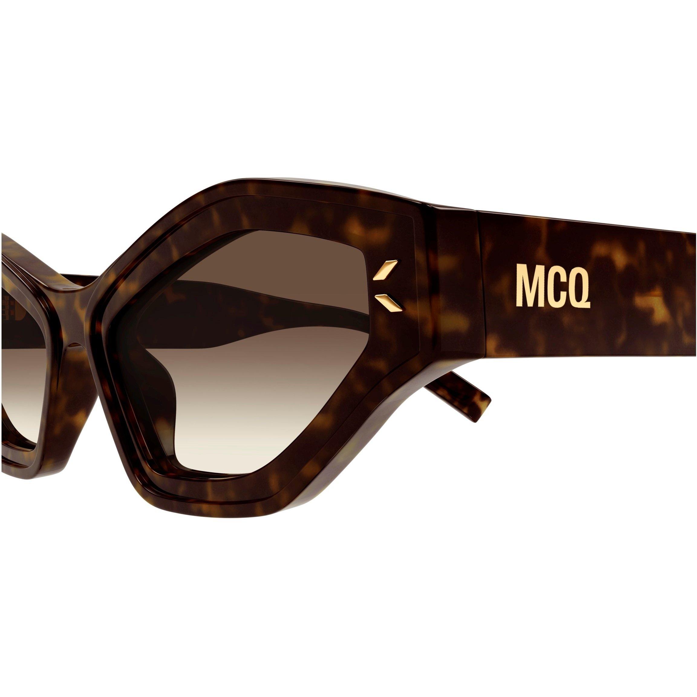 Havana - MCQ - Women's Rectangle Sunglasses - 4