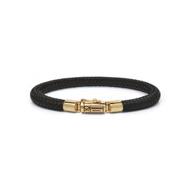 Buddha To Buddha Bennett Leather Gold Bracelet Yg 14kt