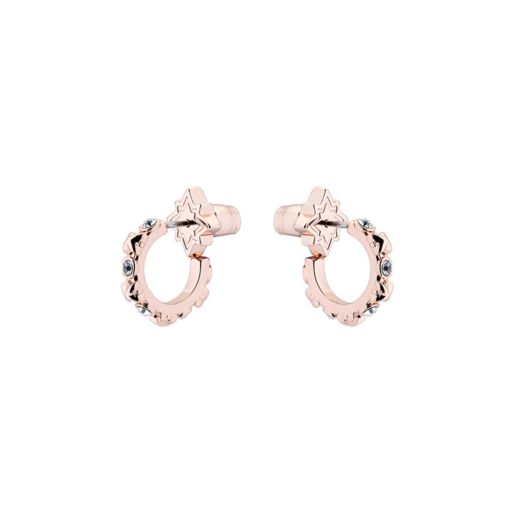 Rose Gold/Cryst - All We Are - Women's Bozena Hoop Earrings - 3