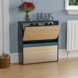 Lassic Vida Designs Welham 2 Drawer Mirrored Shoe Cabinet