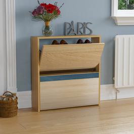 Lassic Vida Designs Welham 2 Drawer Mirrored Shoe Cabinet