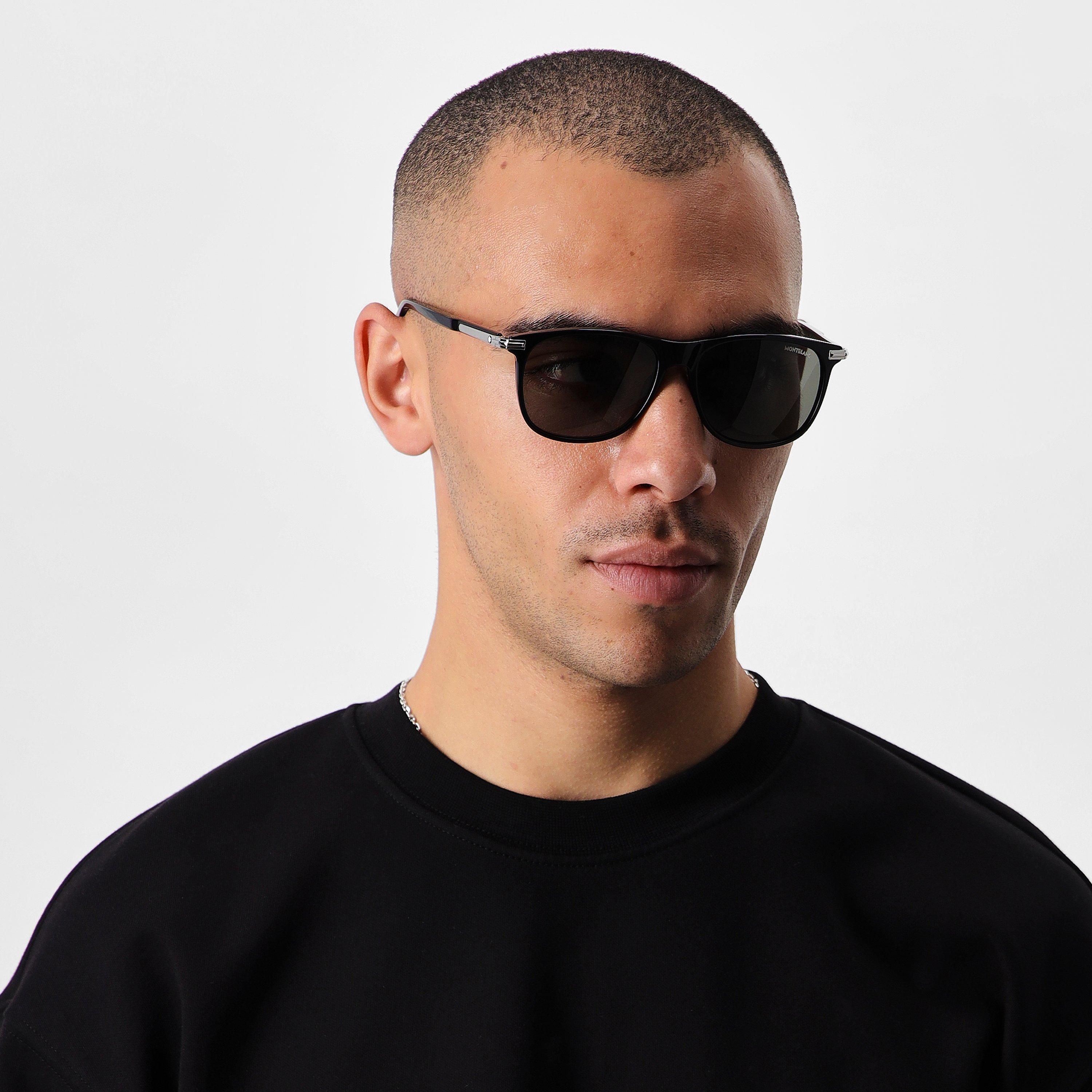 Black - Montblanc - MONTBLANC SUNGLASSES MB0216S - 2