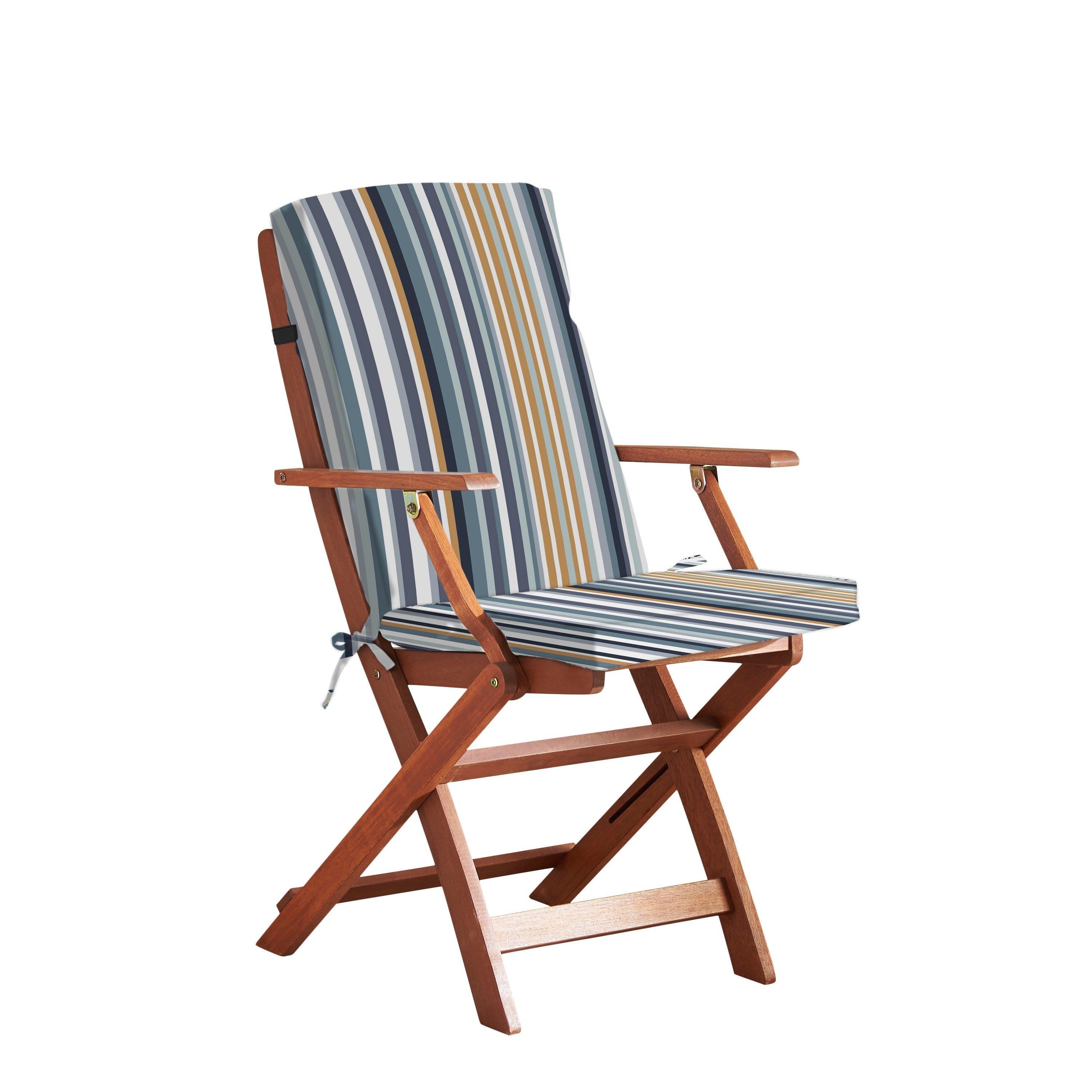 Multi - Alan Symonds - Brighton Full Chair Pad - 1