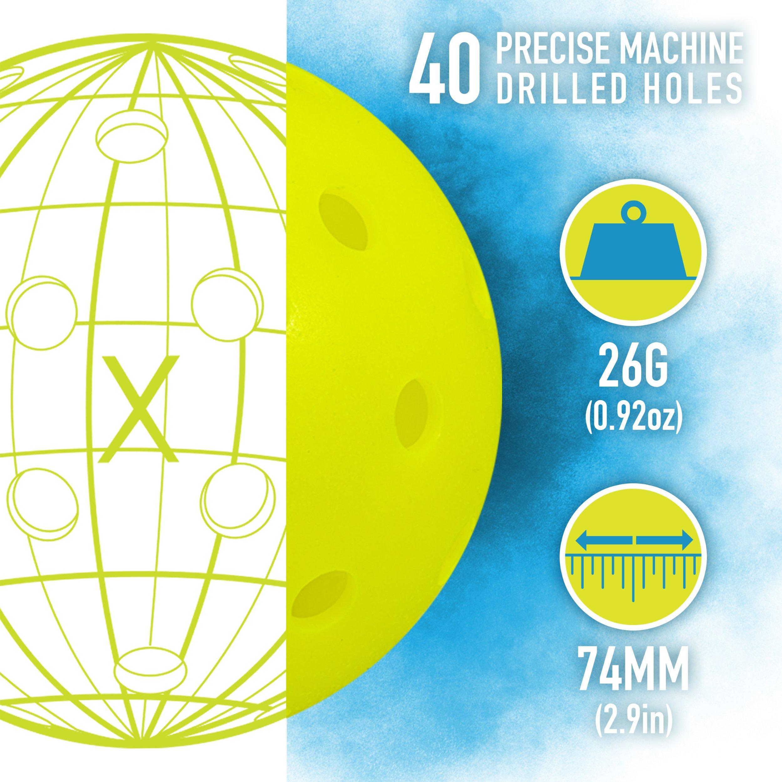Optic Yellow - Franklin Sports - Franklin Outdoor X-40 Pickleballs - 3