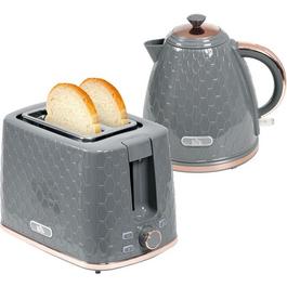 HOMCOM HOMCOM Kettle and 2 Slice Toaster Set