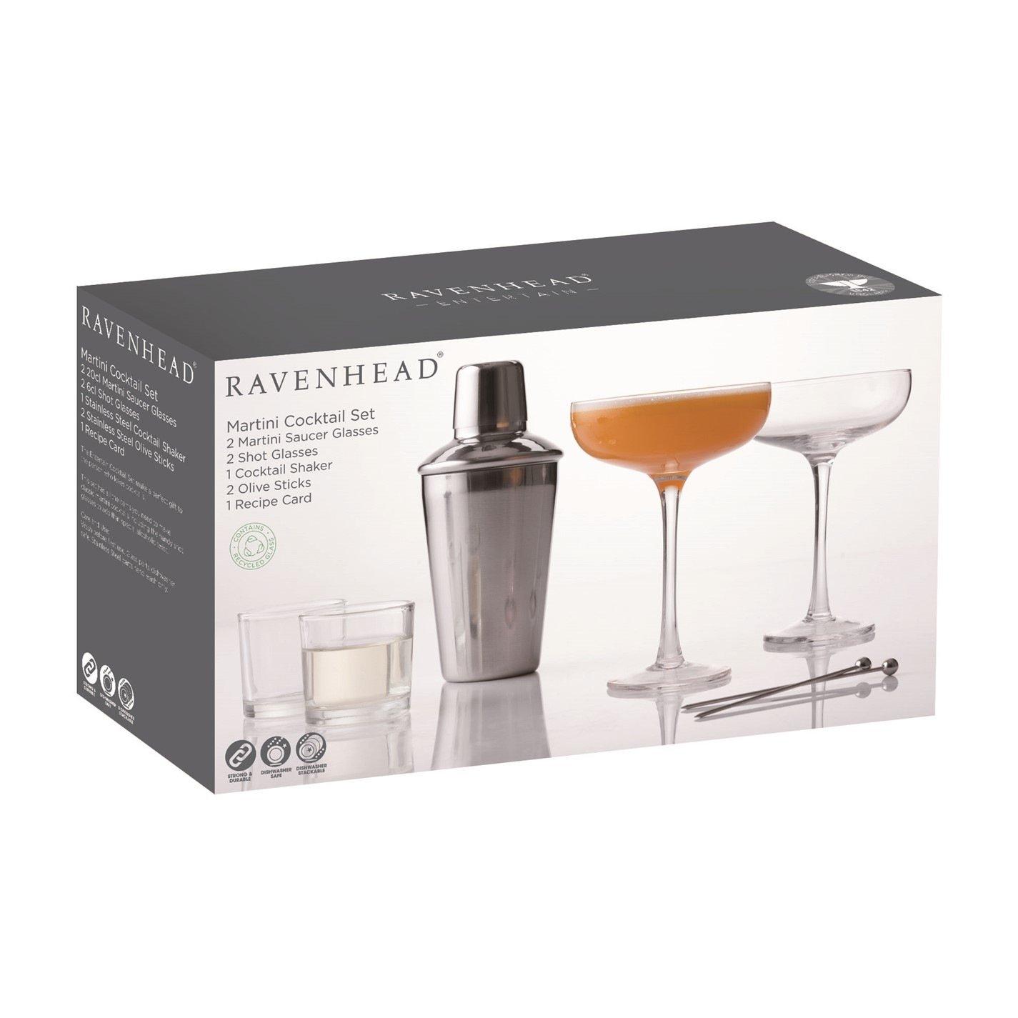 Clear - Ravenhead - Entertain Martini Cocktail Set - 3