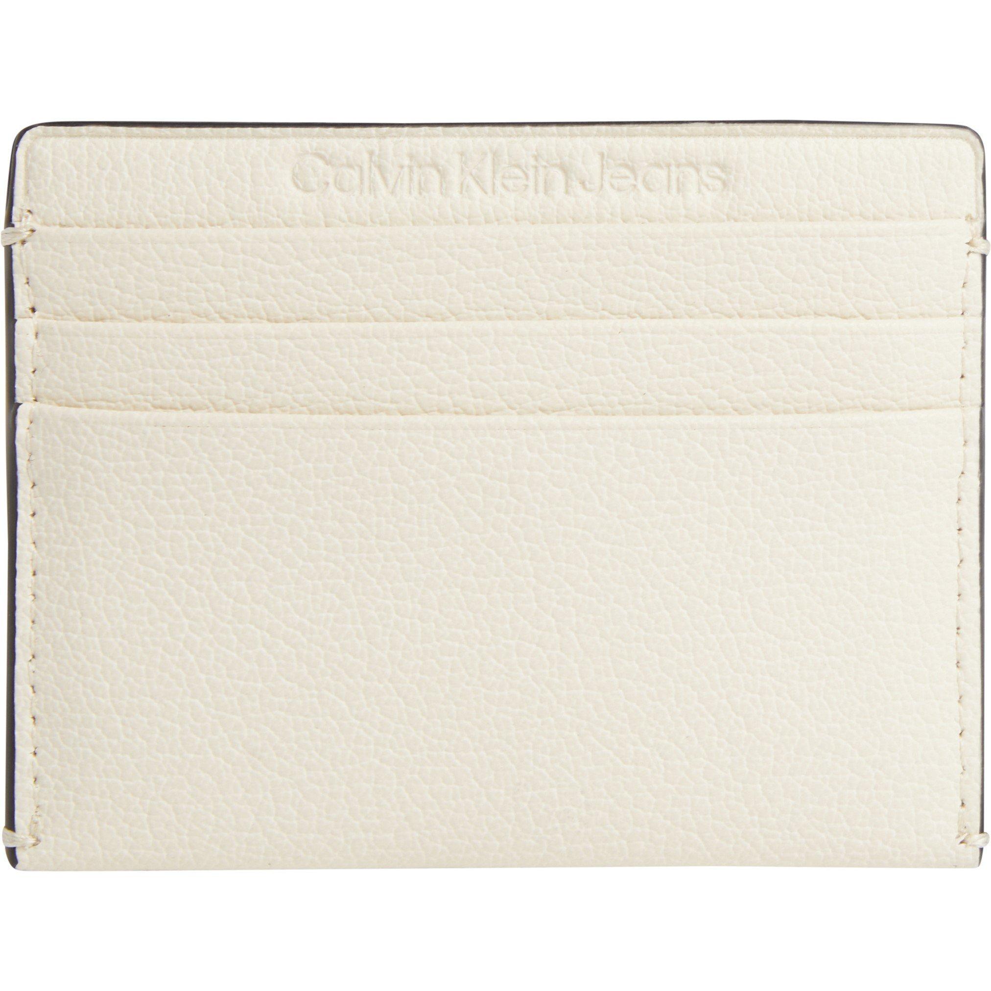 [CK JEANS] CKJ Minimal Monogram Card Case ★人気★ Calvin Klein】CKJ Minimal Monogram Card Wallet_CROCKERY