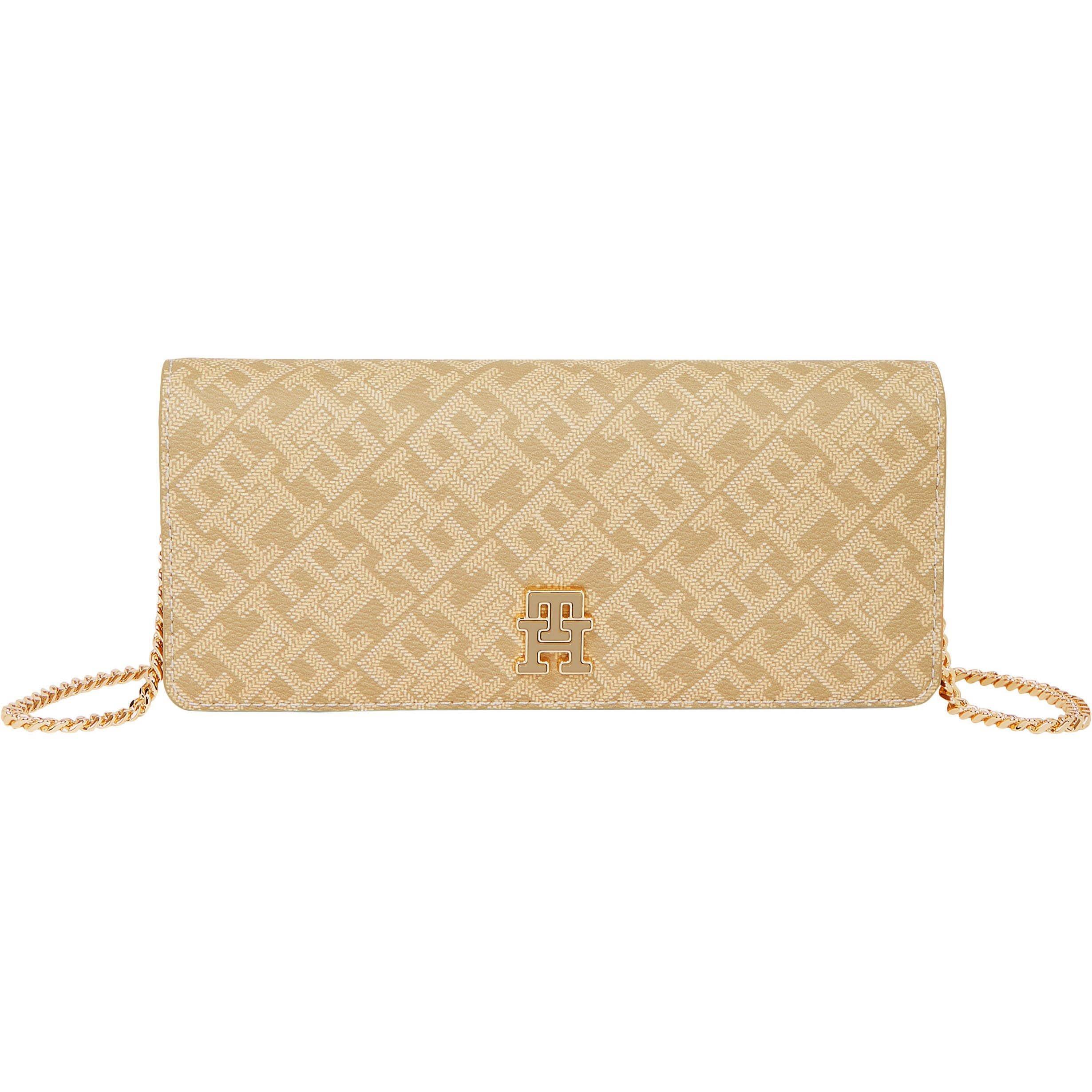 Beige - Tommy Hilfiger - Monogram Chain Bag - 1