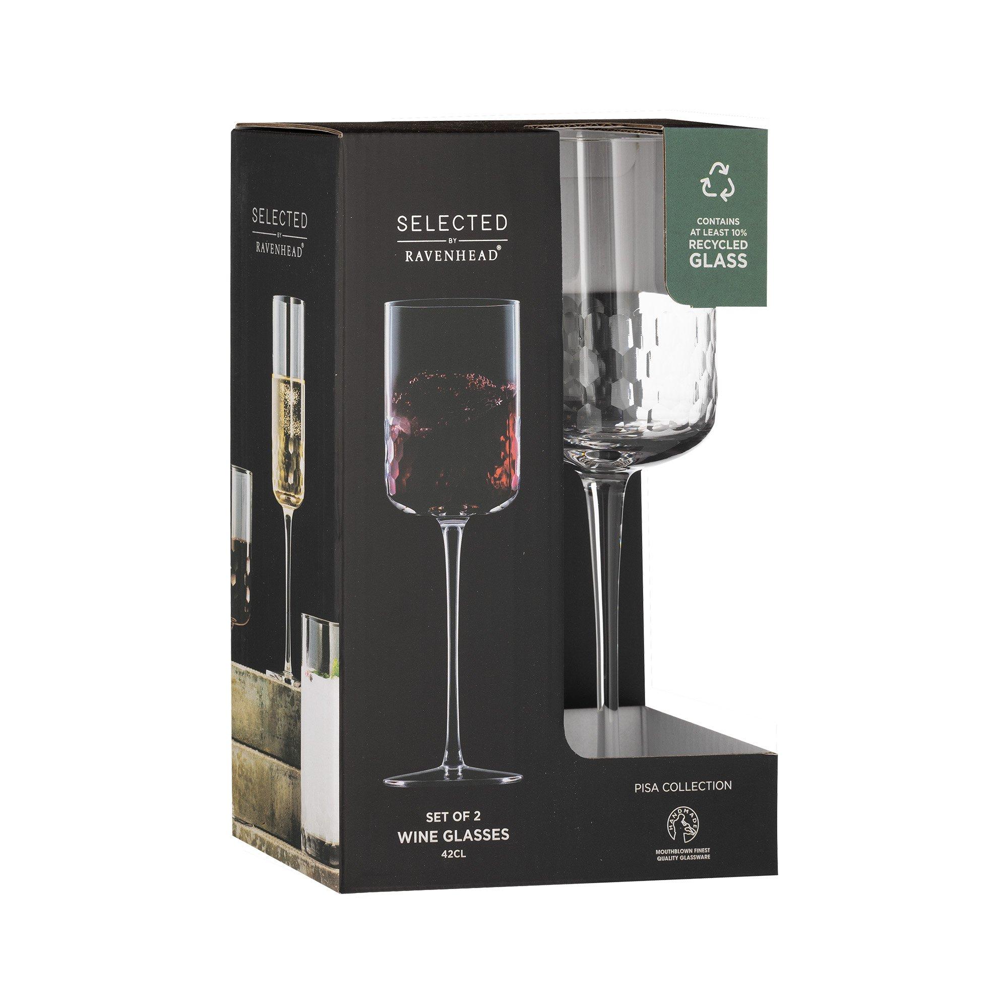 Clear - Ravenhead - Pisa Wine Glasses x2 - 3