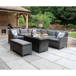 Royalcraft Paris FP Rectangular Modular Corner Dining Set