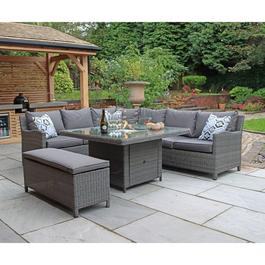 Royalcraft Paris FP 7pc Square Modular Corner Dining Set