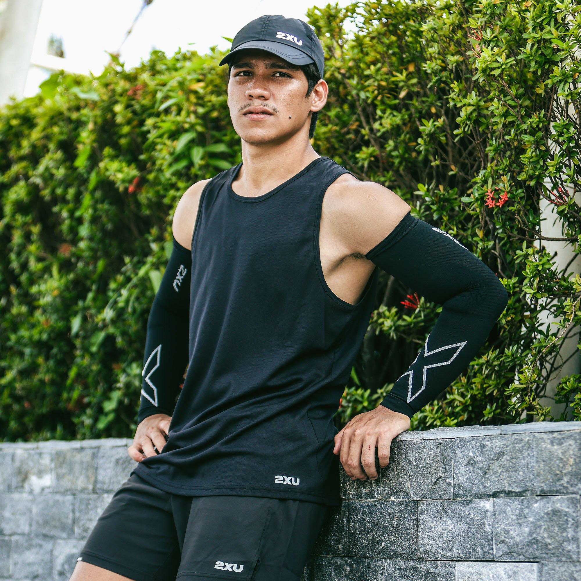 Black/Grey - 2XU - Flex Compression Arm Sleeves - 3