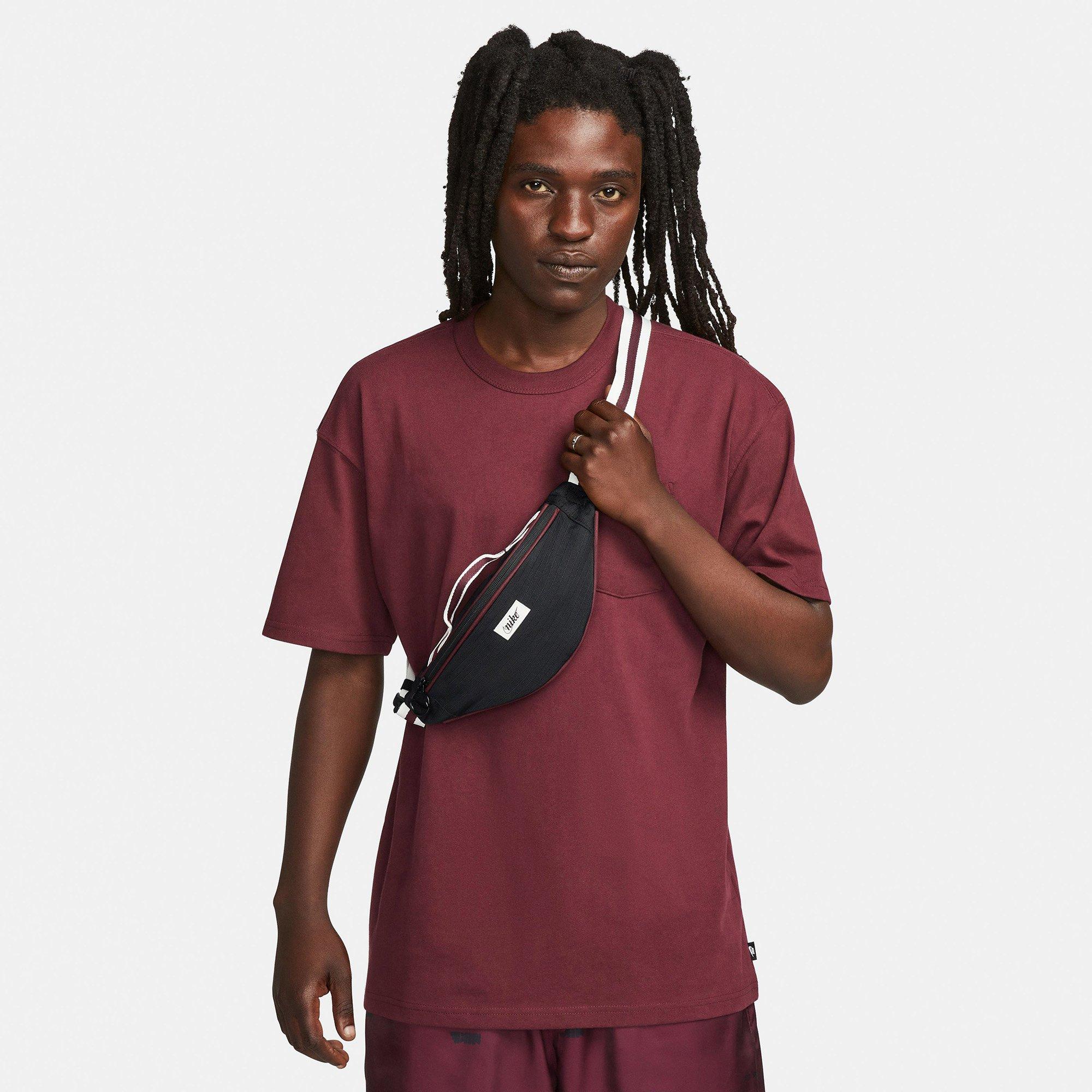 Blk/Sail/Maroon - Nike - Heritage Retro Fanny Waist Pack - 5