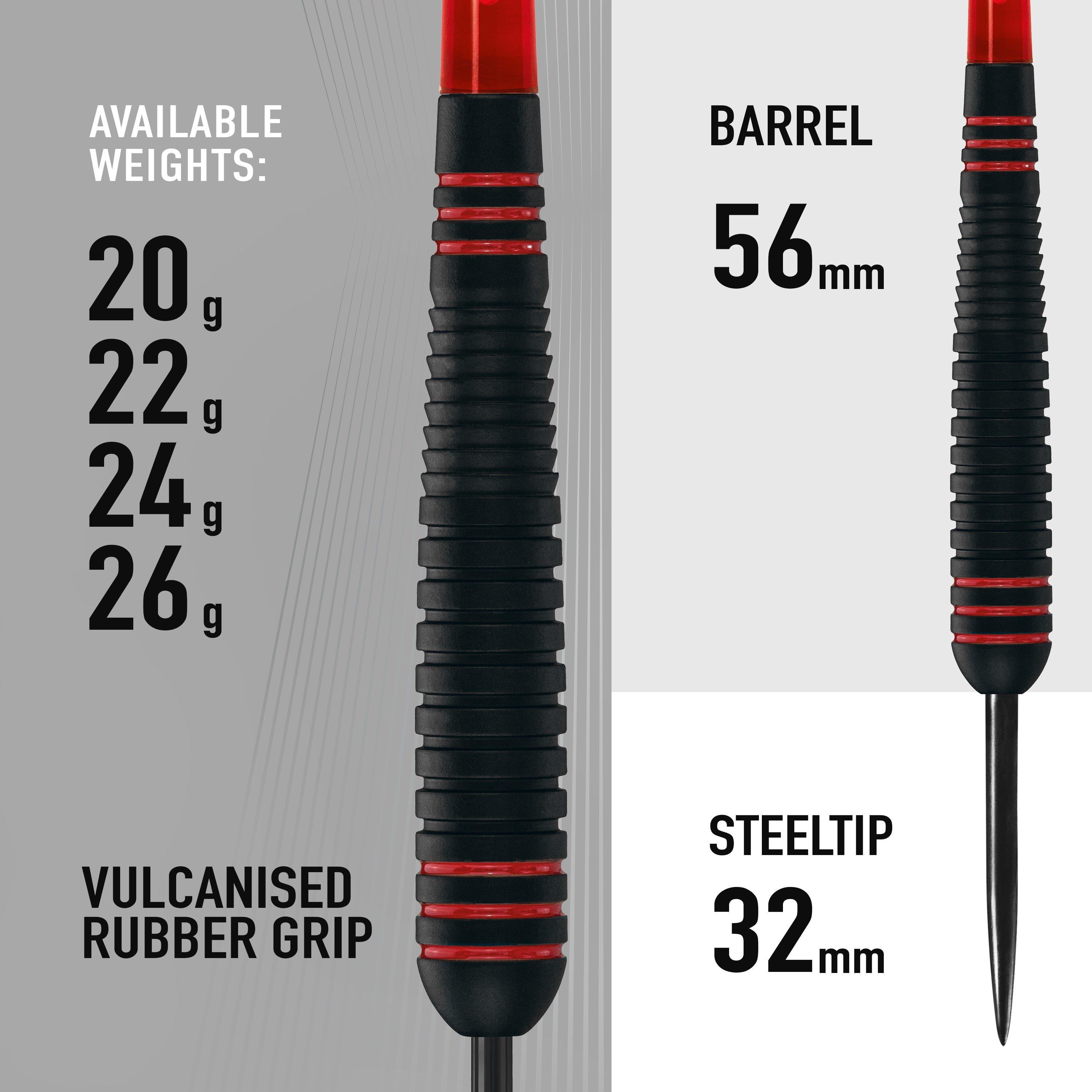 Zwart/Rood - Harrows Darts - Ace Darts - 3
