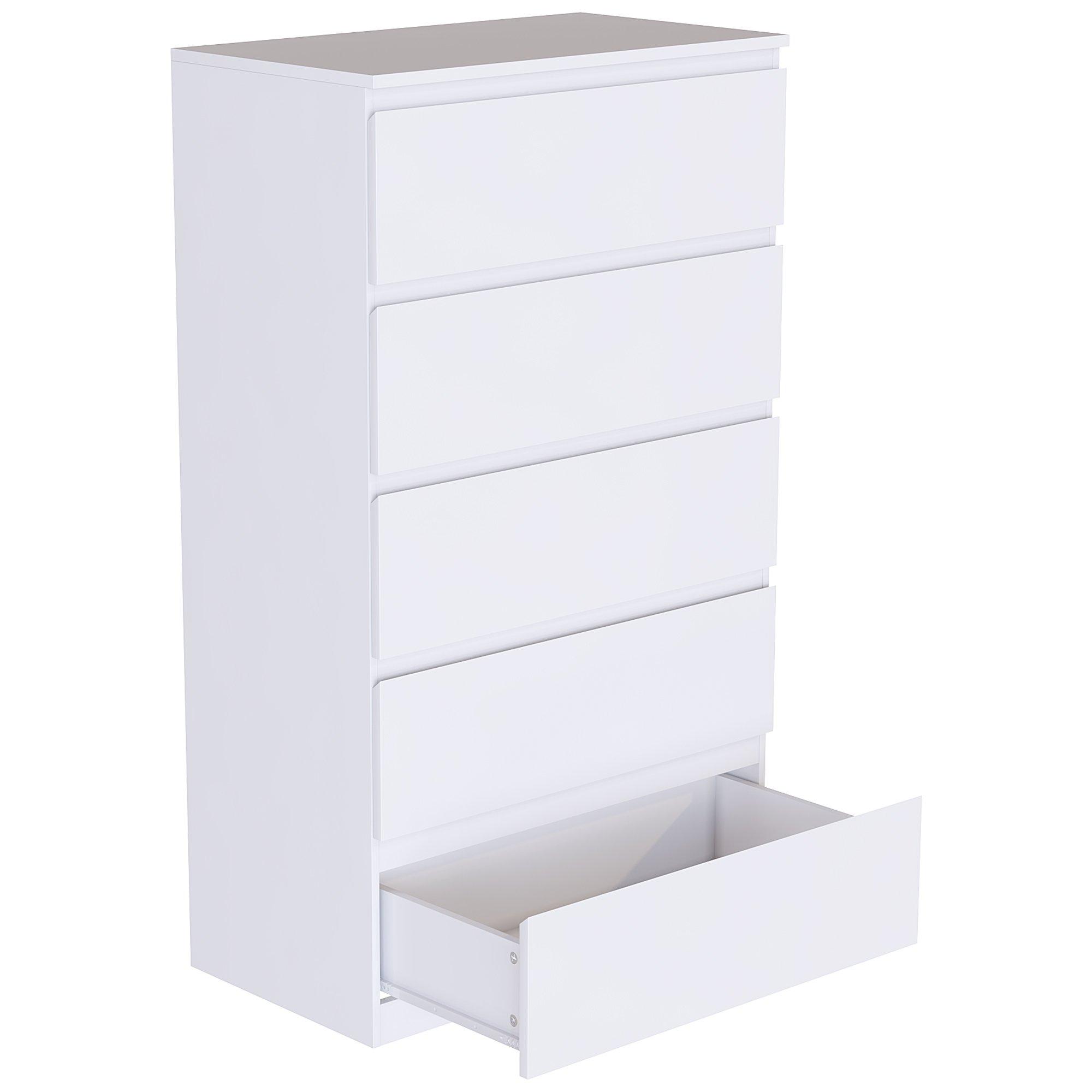 White - Lassic - Vida Designs Denver 5 Drawer Chest - 7